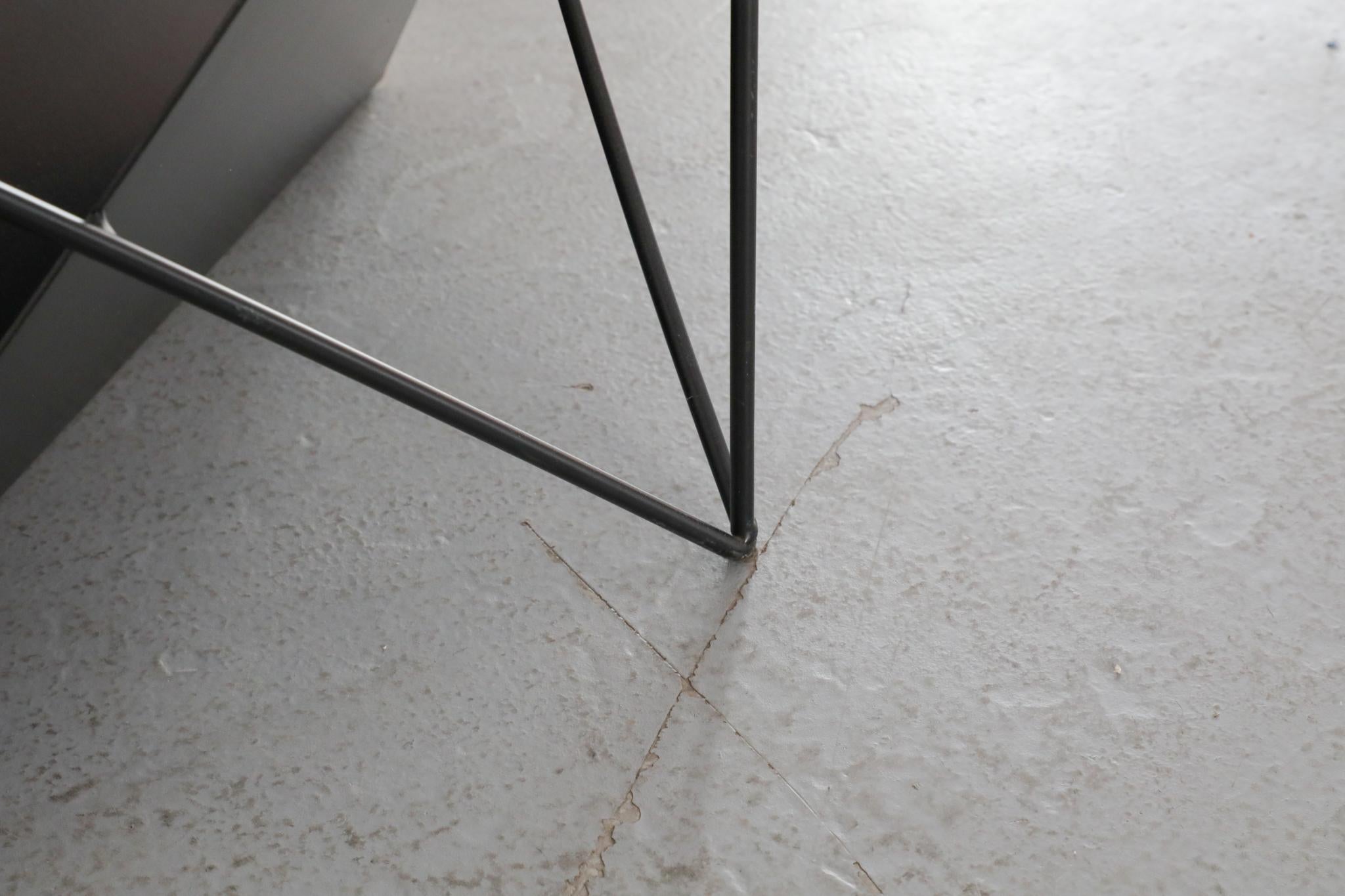 Paolo Piva Inspired Modernist Coffee Table with Magazine Rack For Sale 6