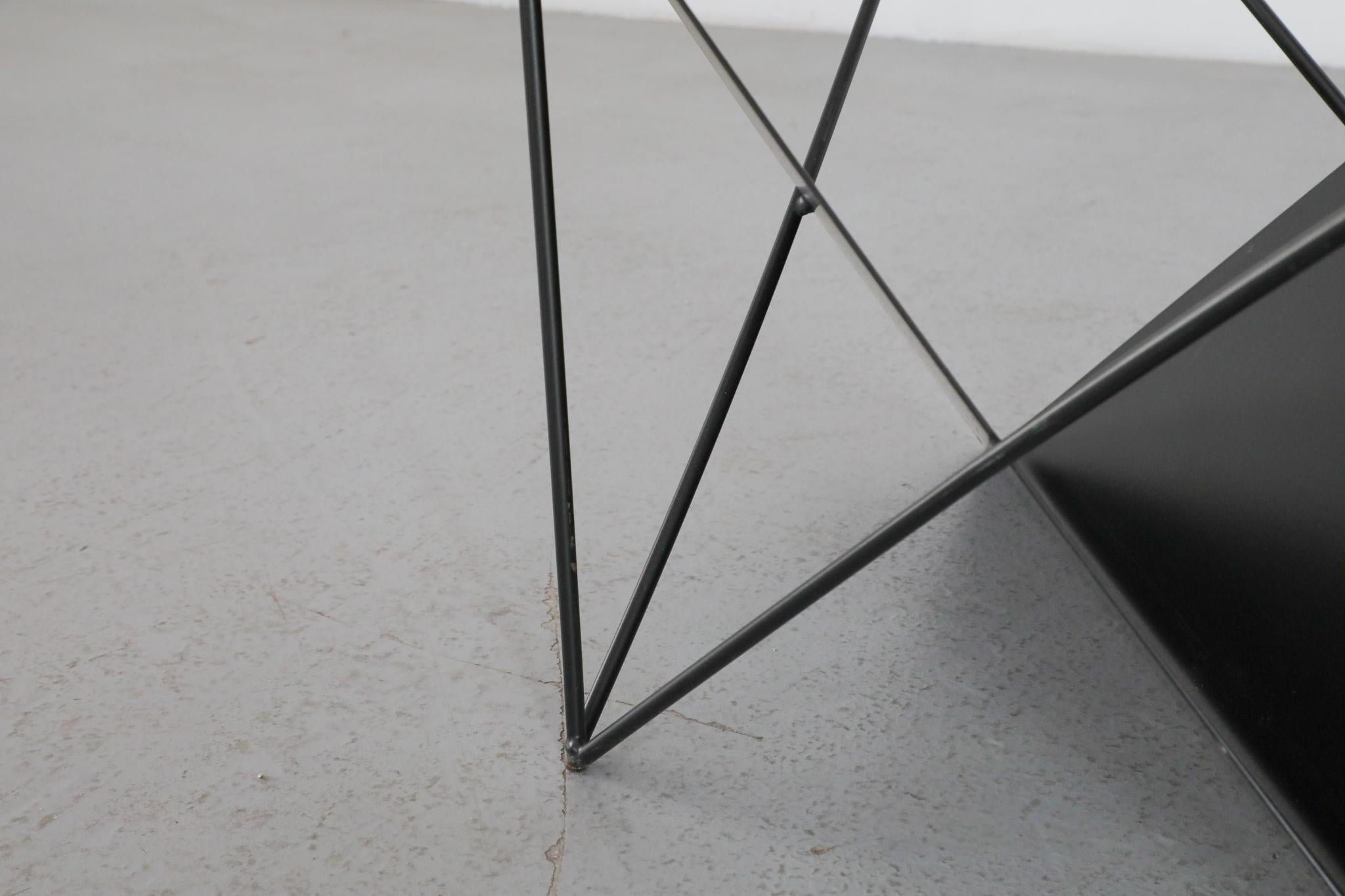 Paolo Piva Inspired Modernist Coffee Table with Magazine Rack For Sale 8