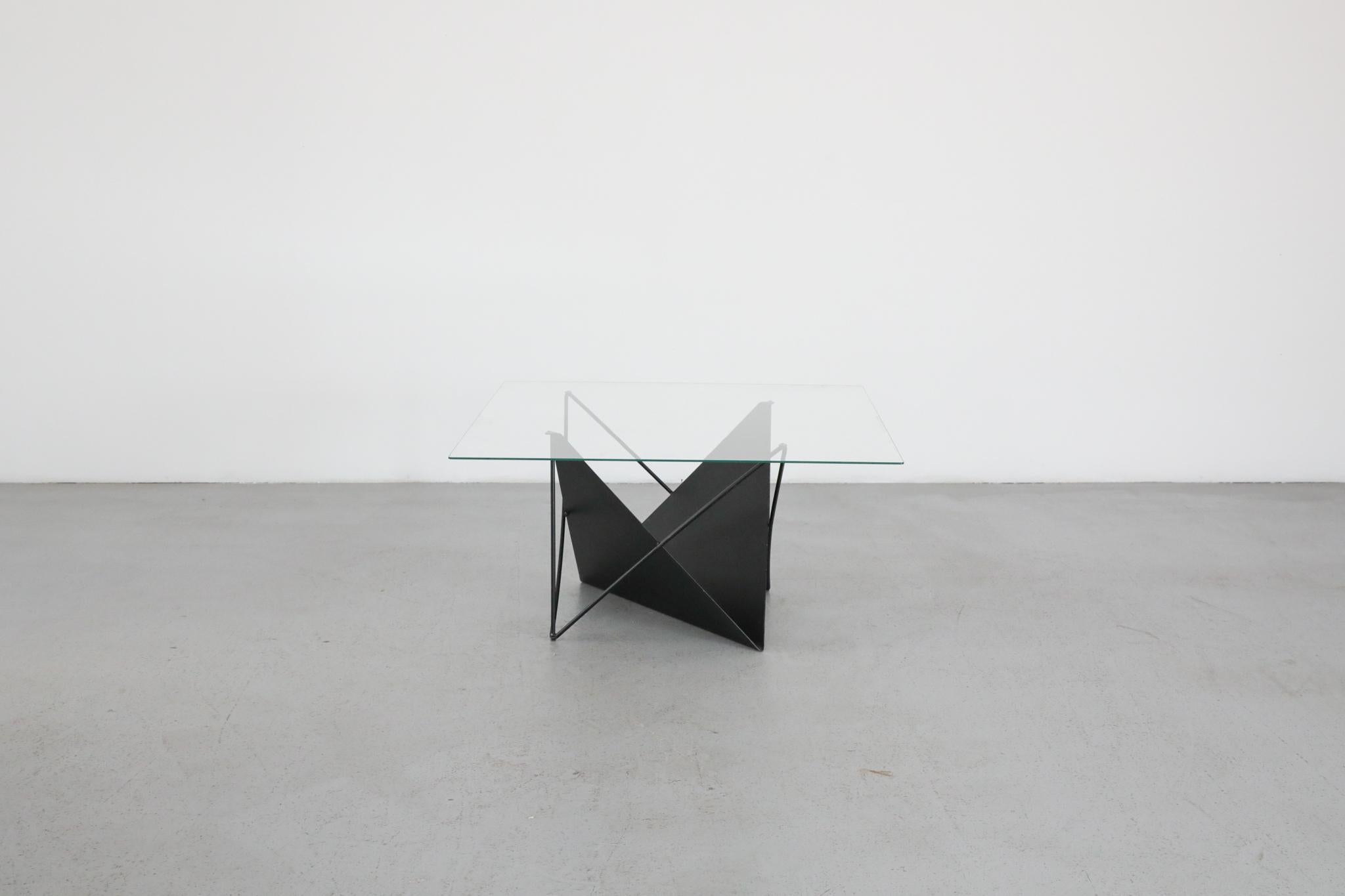 Dutch Paolo Piva Inspired Modernist Coffee Table with Magazine Rack For Sale