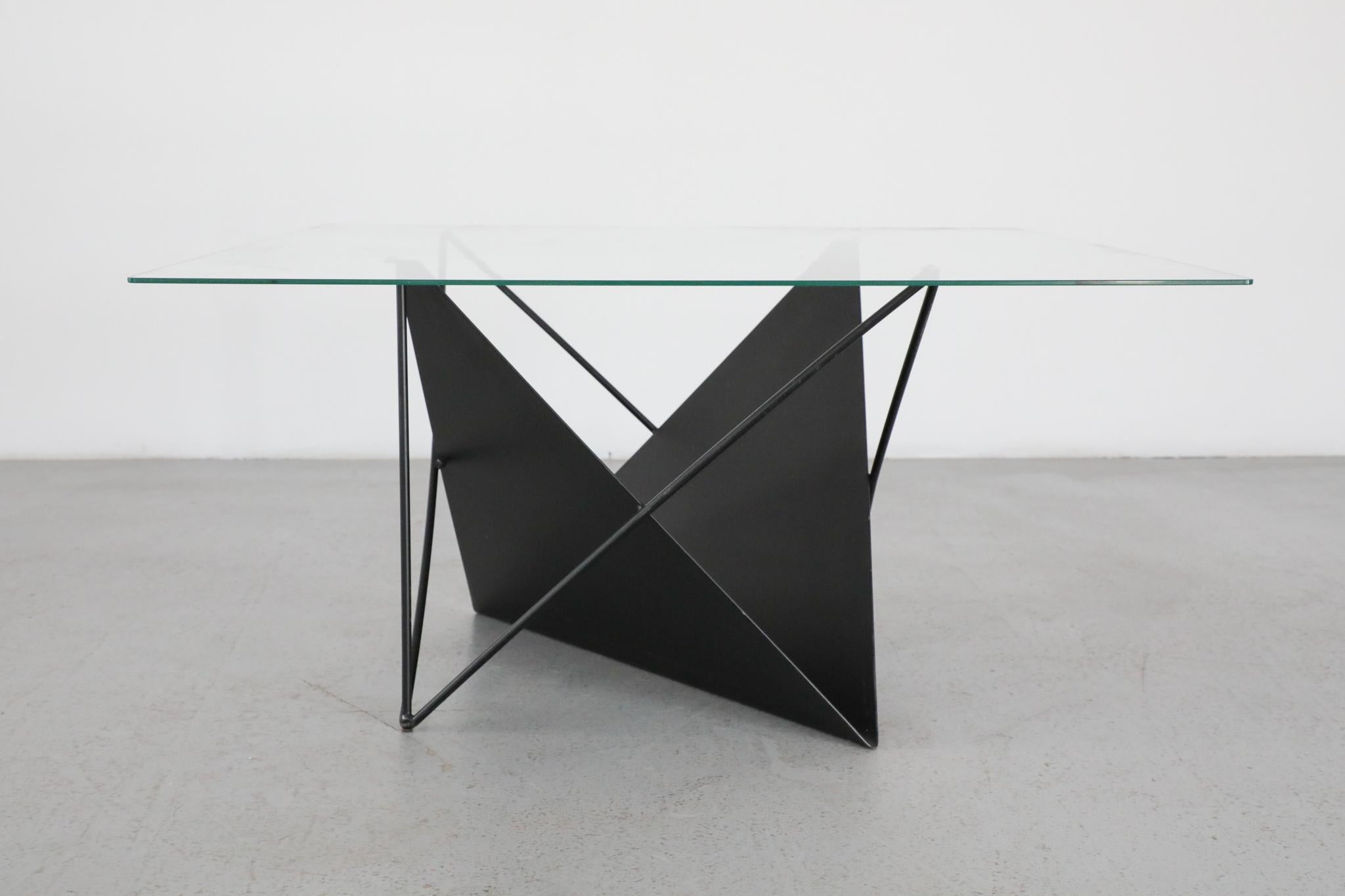 Paolo Piva Inspired Modernist Coffee Table with Magazine Rack For Sale 1