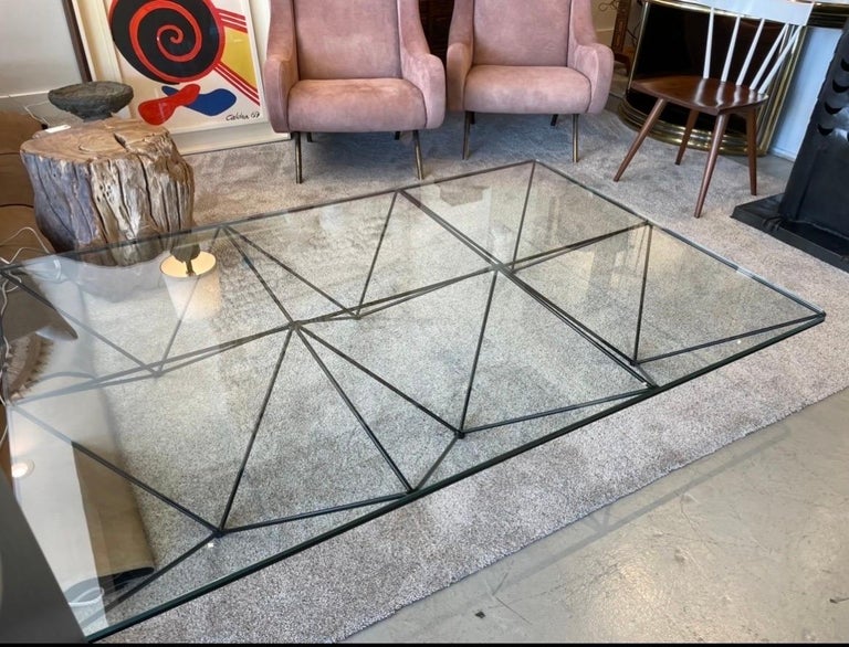 Mid-Century Modern Paolo Piva Large Alanda Low Coffee Table for B&B, Italia For Sale