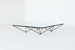 Paolo Piva square shaped model Alanda coffee table B&B Italia Italy 1982