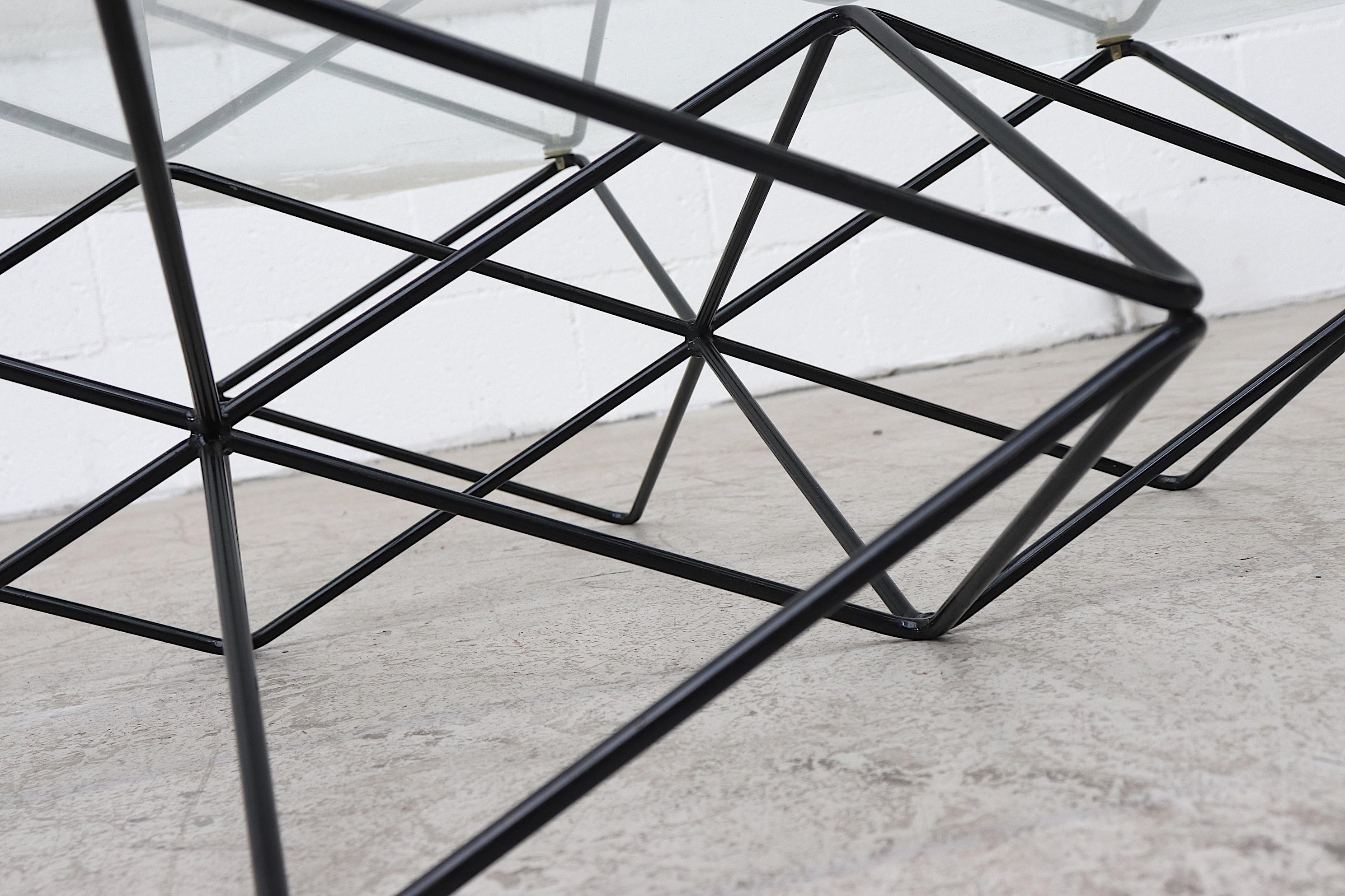 Paolo Piva Style Wire Frame Coffee Table 3