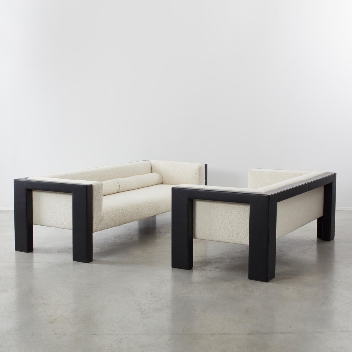 Leather Paolo Piva, Two-Seater DS-4251/53 Sofa, De Sede, Switzerland, 1989