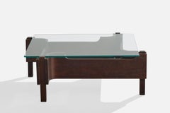 Paolo Portoghesi, Tavolino, Wood, Vetro, Italia, anni '60