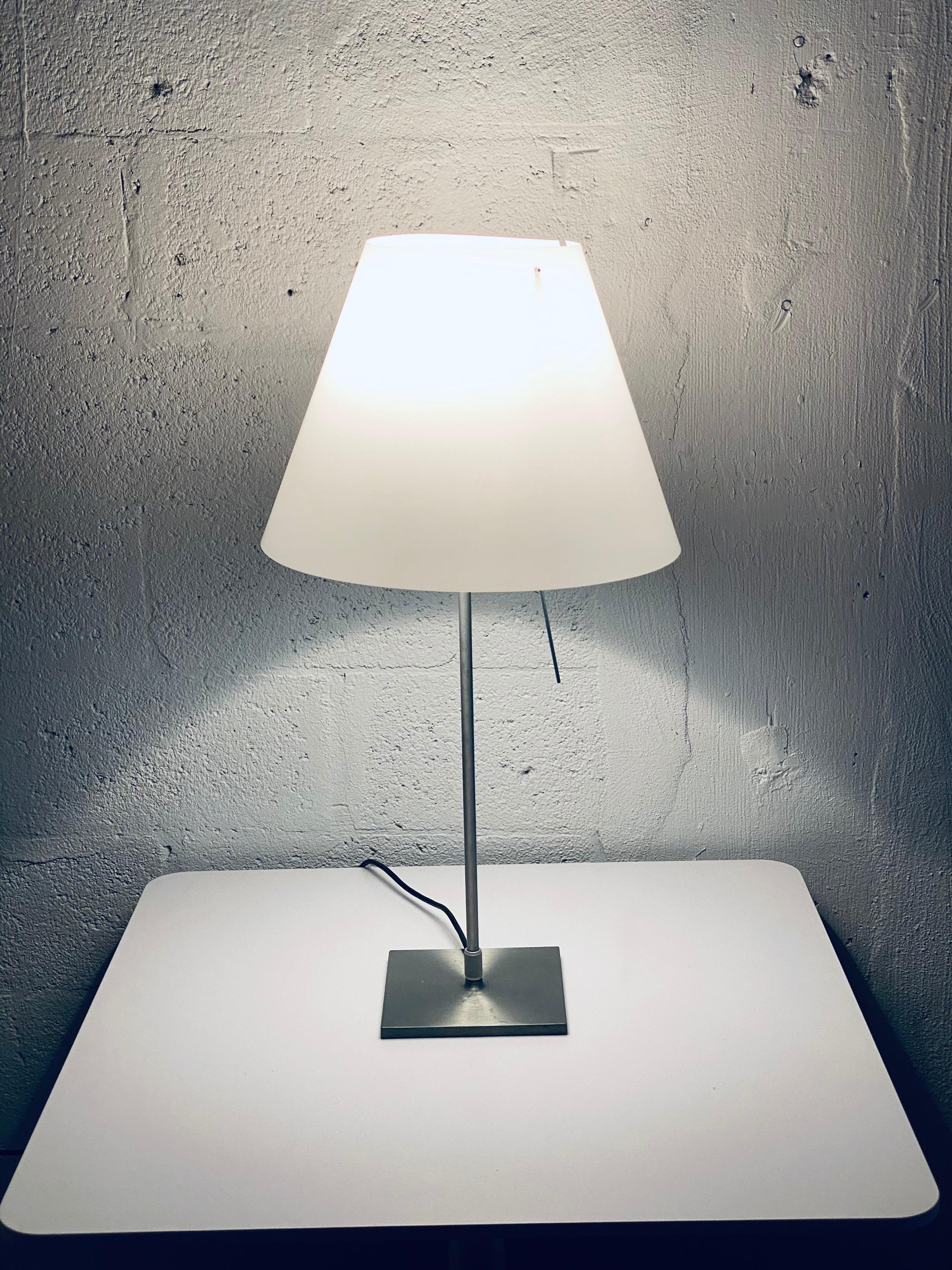 Aluminum Paolo Rizzatto Costanza D13 Table or Desk Lamp for Luceplan For Sale