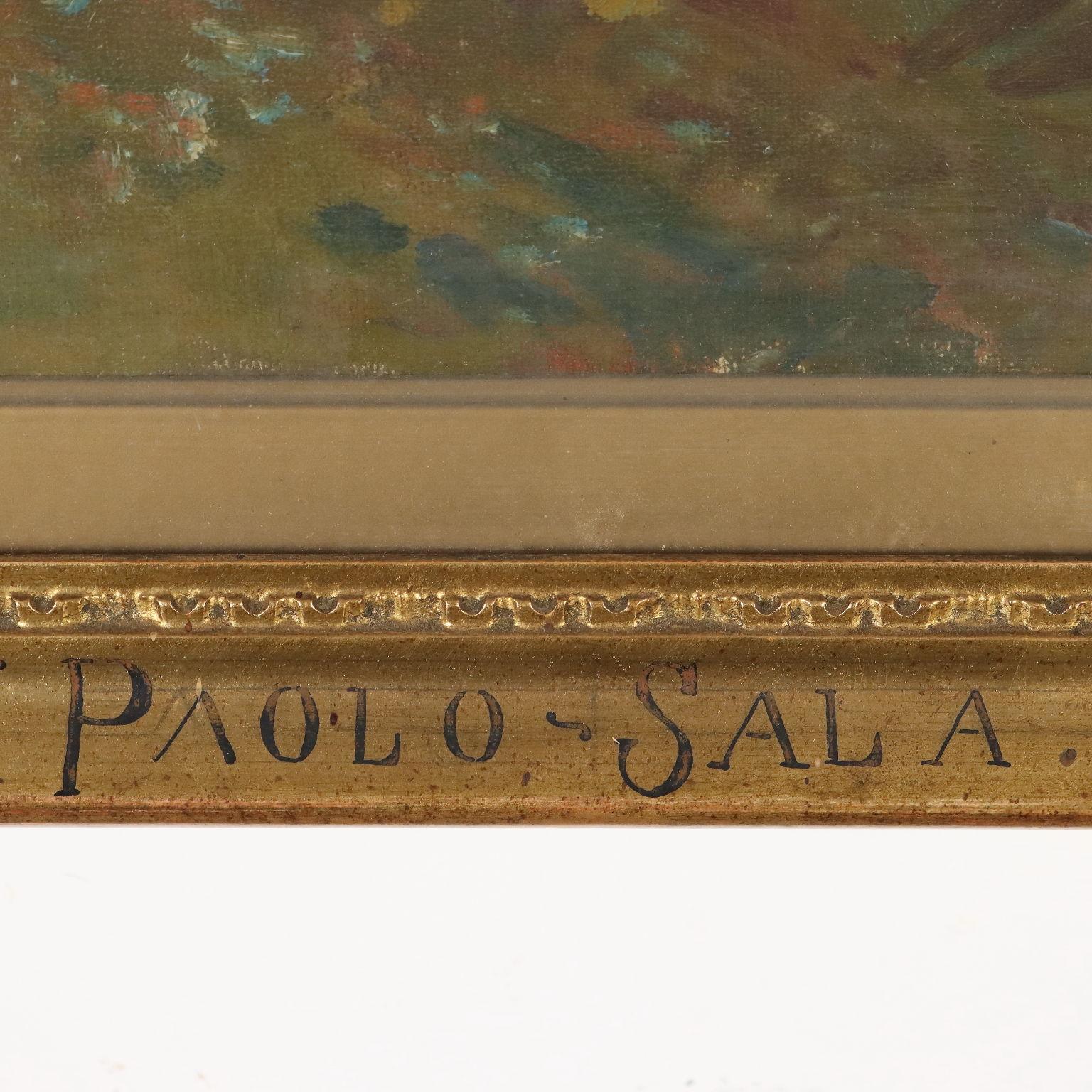 Paisaje con figuras y ovejas Siglo XIX 2