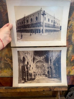 Venice, Doge’s Palace — Albumen Photograph By P. Salviati, Piazzetta San Marco