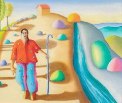 Métamélancholie - Peinture à l'huile de Paolo Scheggi - années 1990