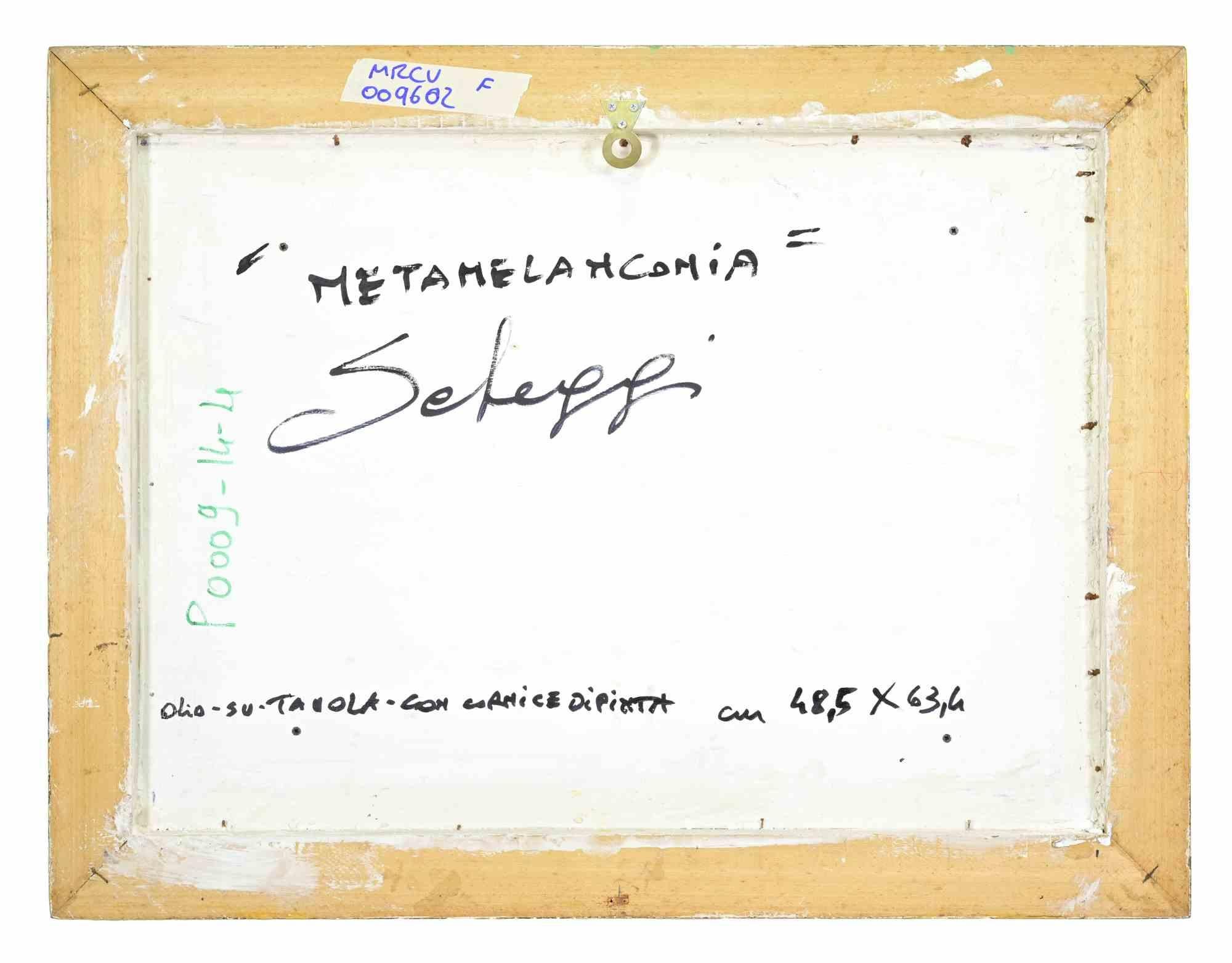 Métamélancholie - Peinture à l'huile de Paolo Scheggi - années 1990 en vente 3
