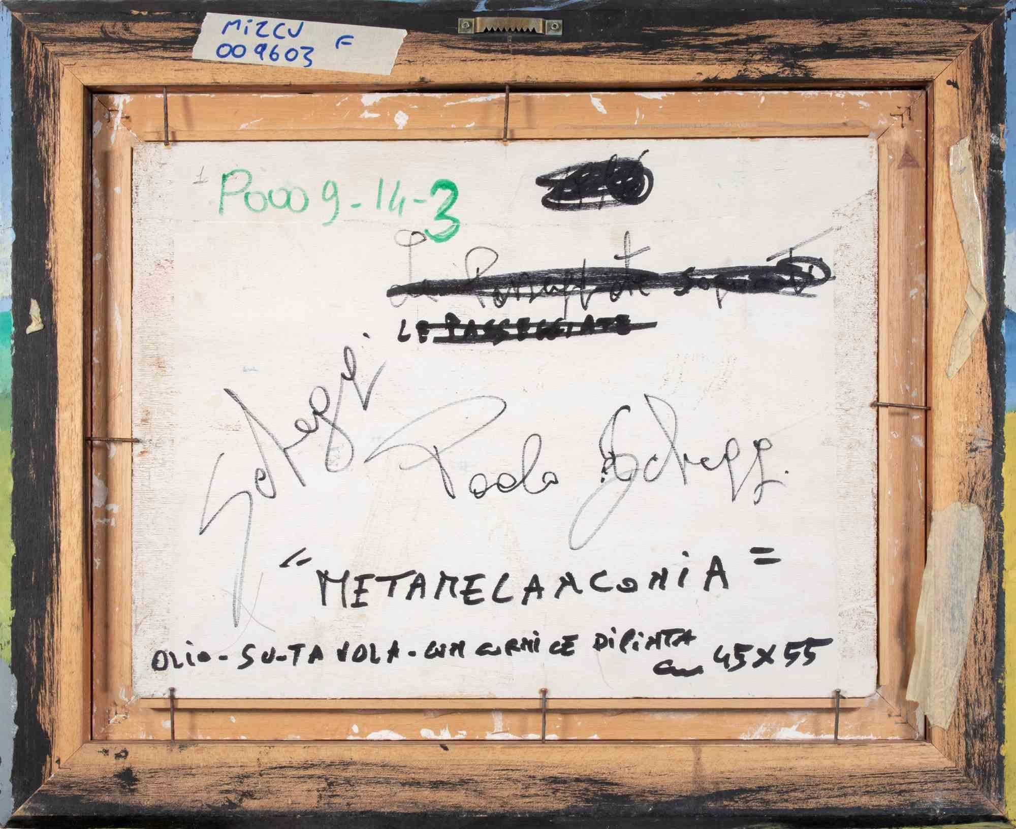 Metamelancholy - Oil Paint by Paolo Scheggi - 1990s For Sale 3