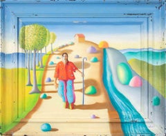 Métamélancholie - Peinture à l'huile de Paolo Scheggi - années 1990