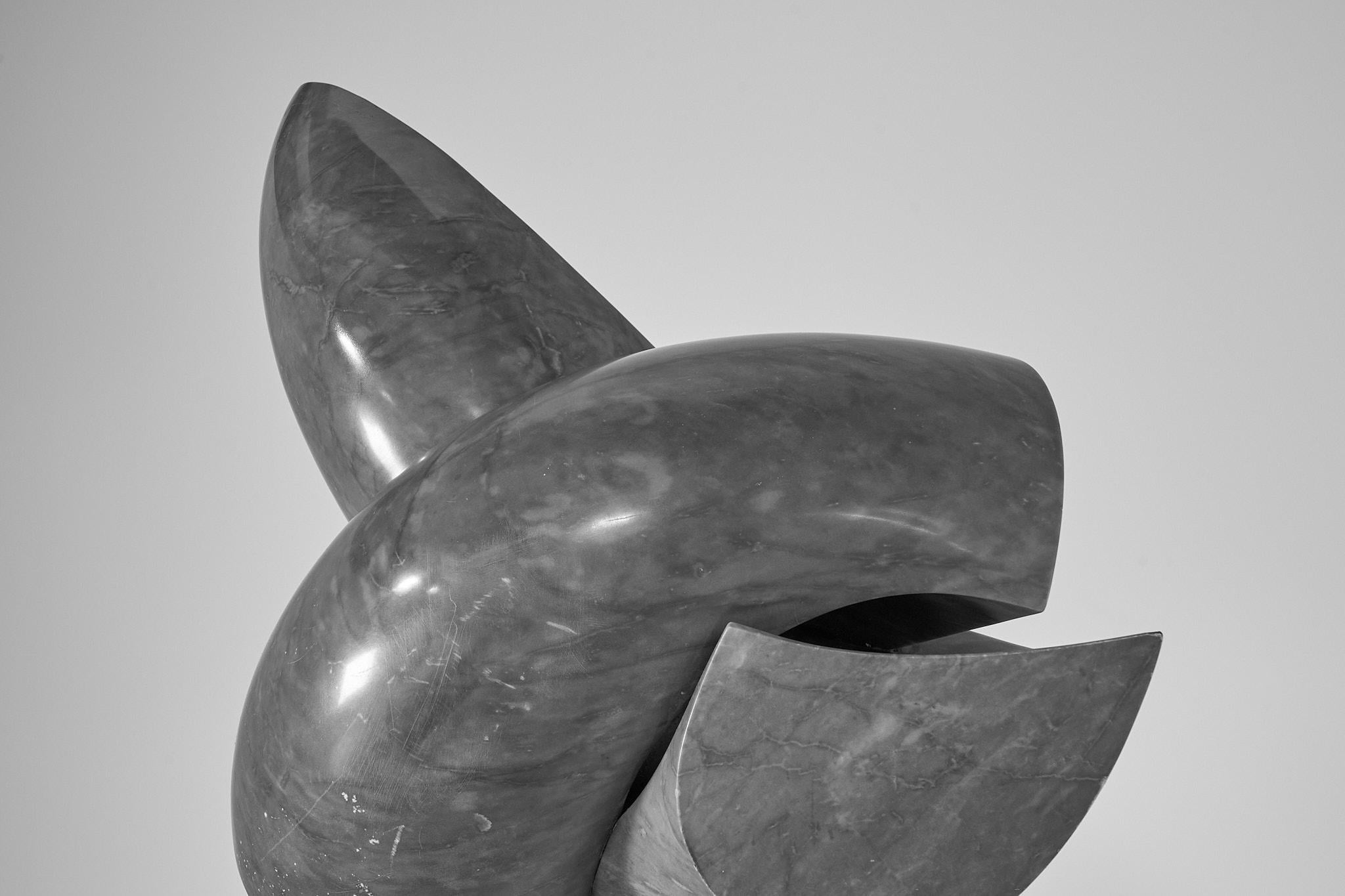 Paolo Schiavocampo Grey Marble Sculpture Italy 1973 1