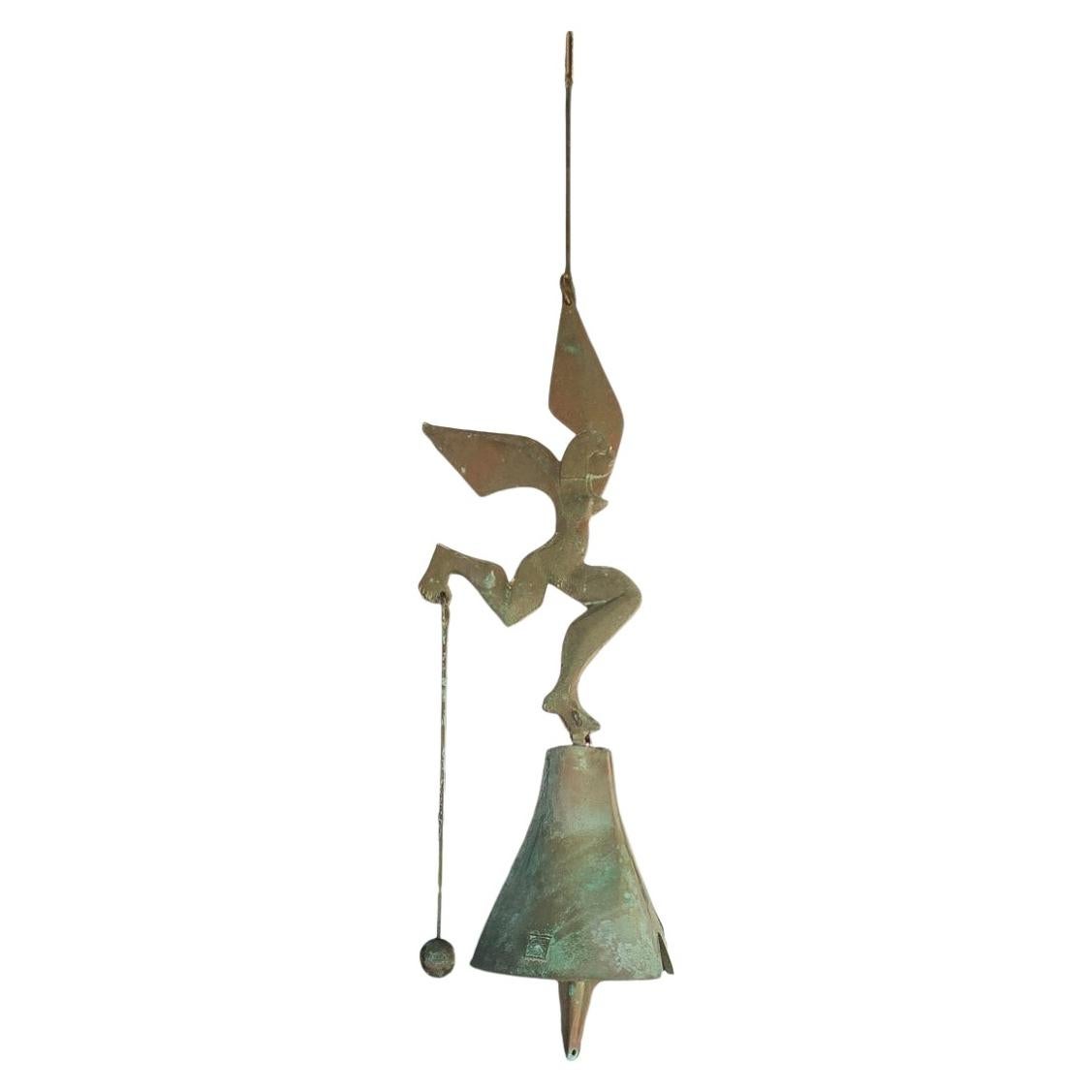 Paolo Soleri Greek God Bronze Wind Bell For Sale
