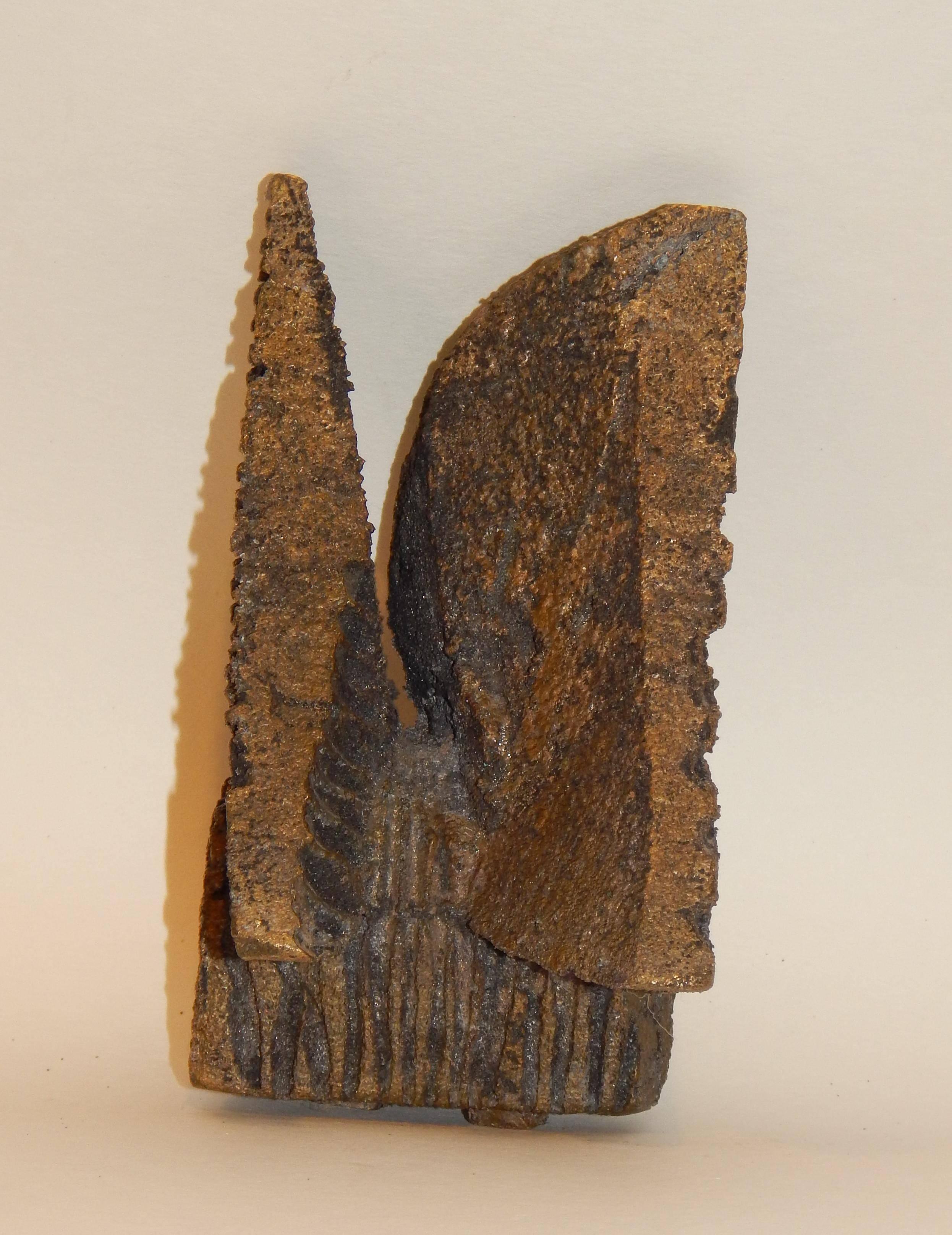 Scultura originale in bronzo di Paolo Soleri - Forma di angelo alato in vendita 2
