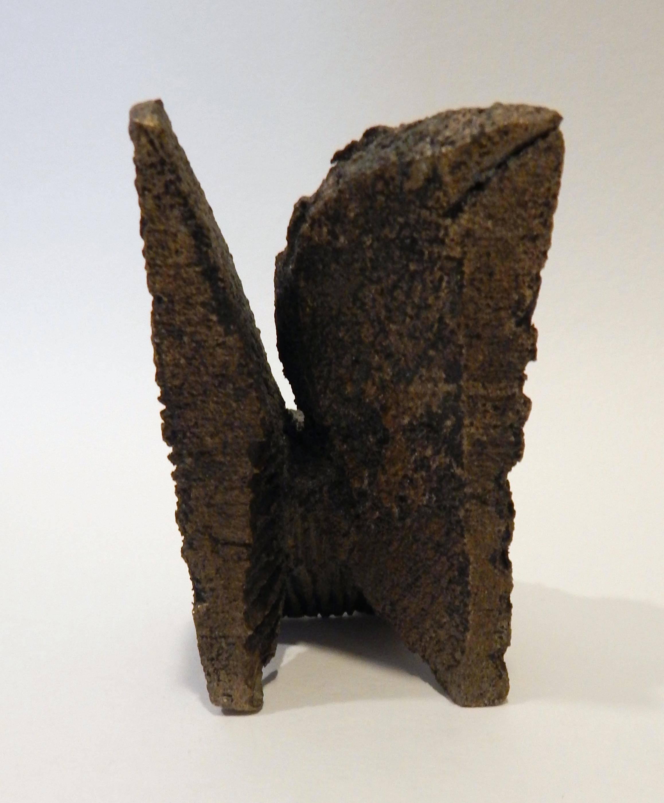 Scultura originale in bronzo di Paolo Soleri - Forma di angelo alato in vendita 4
