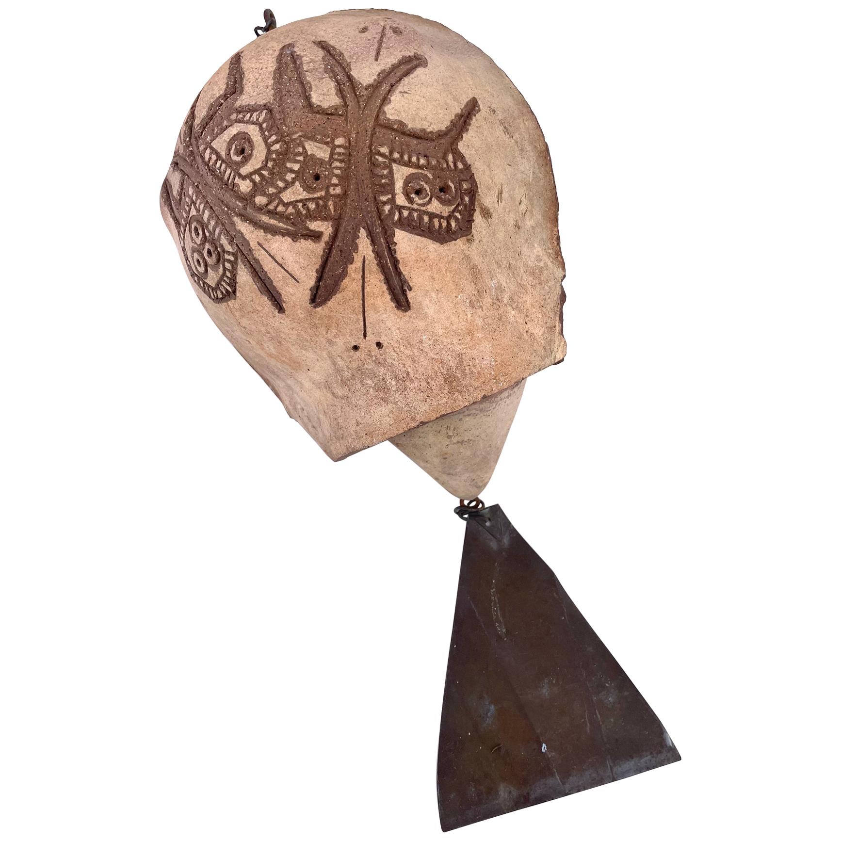 Paolo Soleri Arcosanti Arizona Modern Ceramic Large Wind Chime Bell