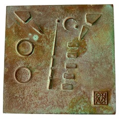 Paolo Soleri Arcosanti Bronze Decorative Tile