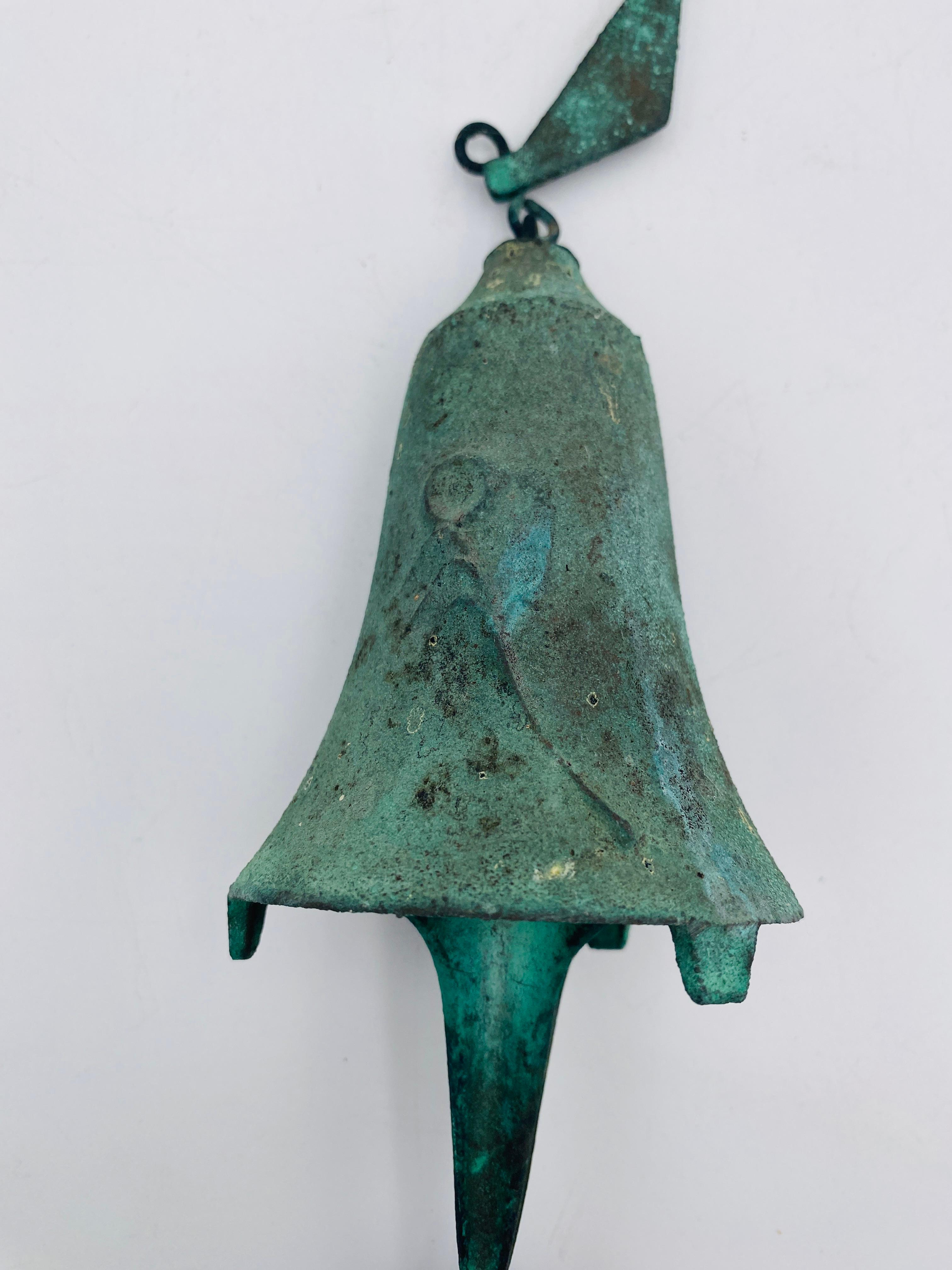 Mid-Century Modern Paolo Soleri Bronze Bell Wind Chime from Cosanti 1970s For Sale