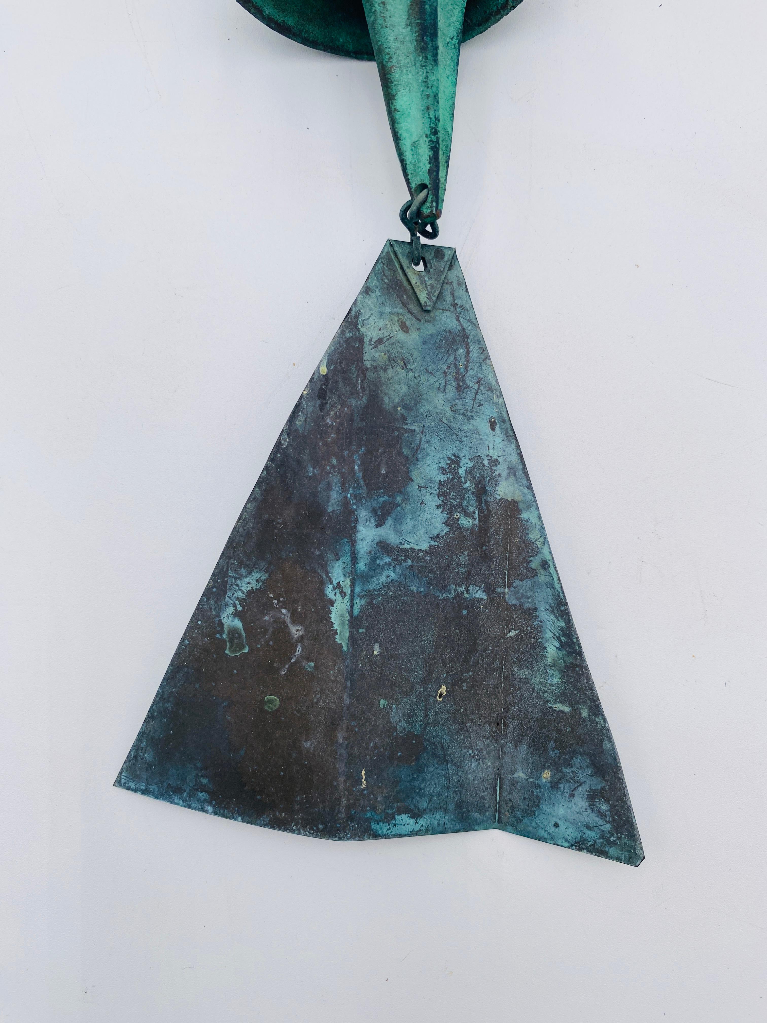Paolo Soleri Bronze Bell Wind Chime from Cosanti 1970s In Good Condition For Sale In San Juan Capistrano, CA