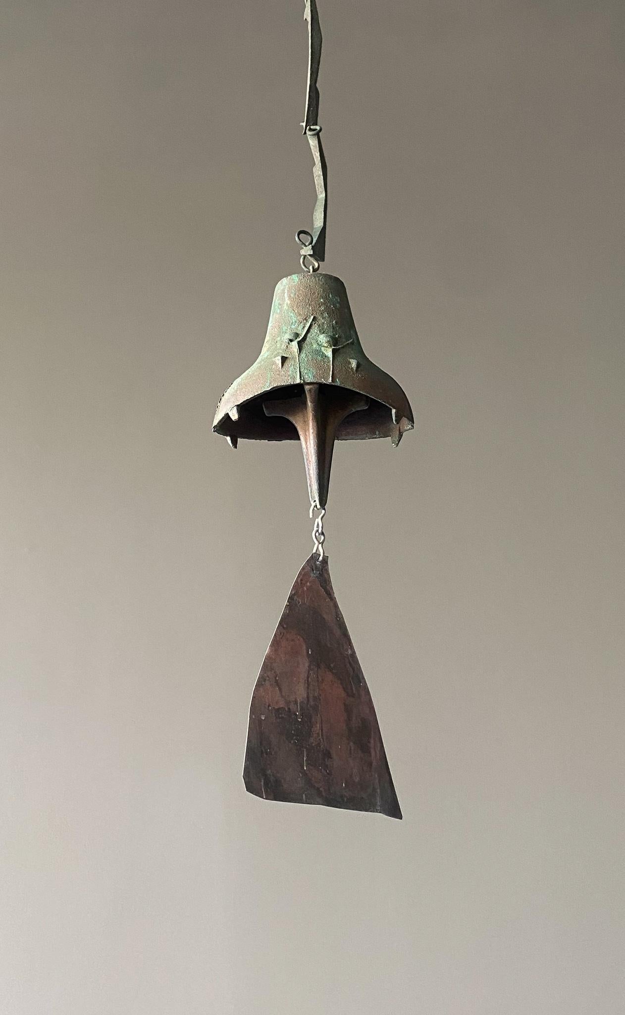 Paolo Soleri Bronze Wind Chime / Bell for Cosanti, 1970's  3