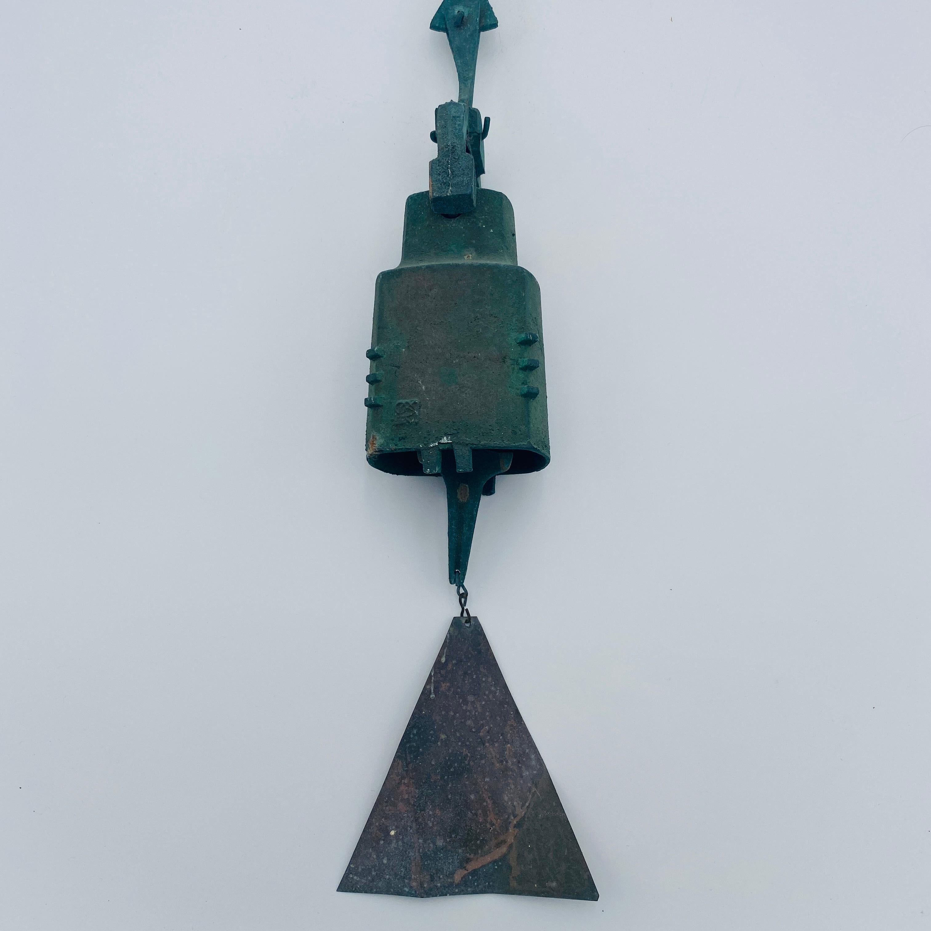 Paolo Soleri Campana de carillón de viento de bronce para Cosanti, años 70 en venta 4