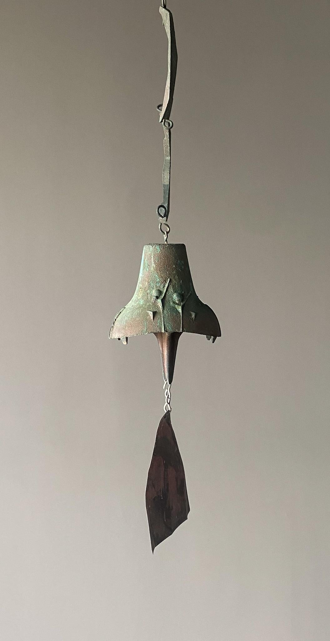 Paolo Soleri Bronze Wind Chime / Bell for Cosanti, 1970's  6