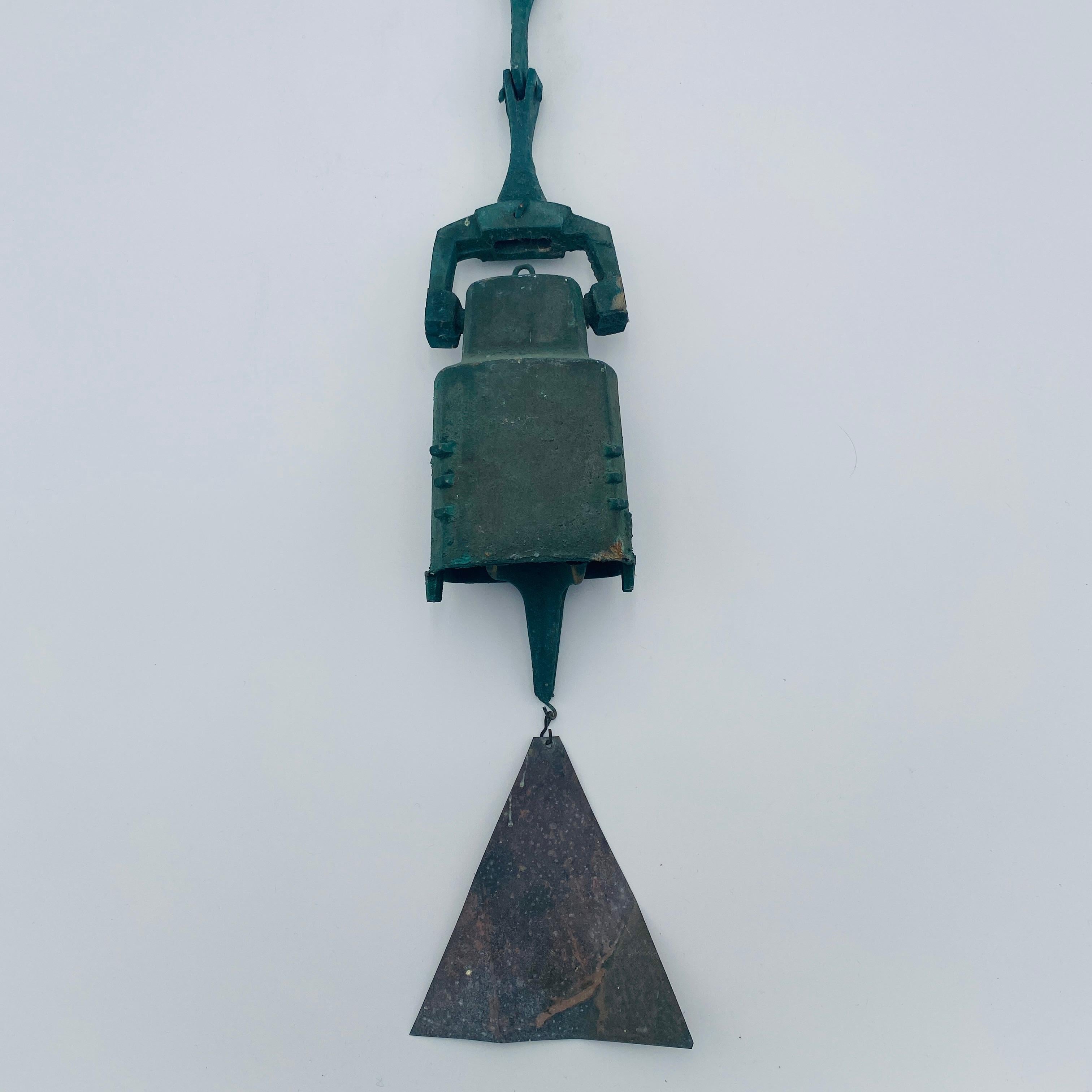 Paolo Soleri Campana de carillón de viento de bronce para Cosanti, años 70 en venta 5