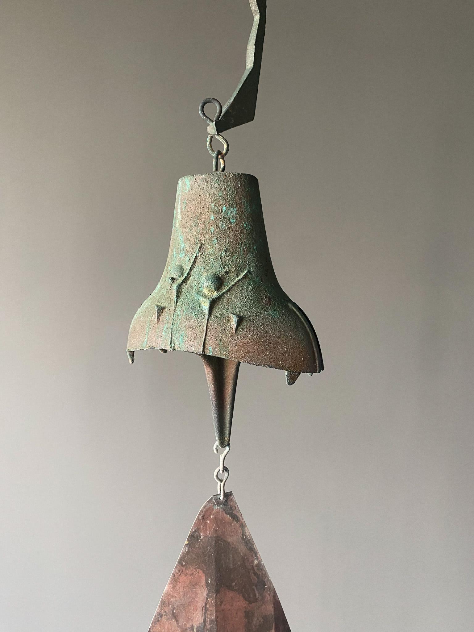Paolo Soleri Bronze Wind Chime / Bell for Cosanti, 1970's  7