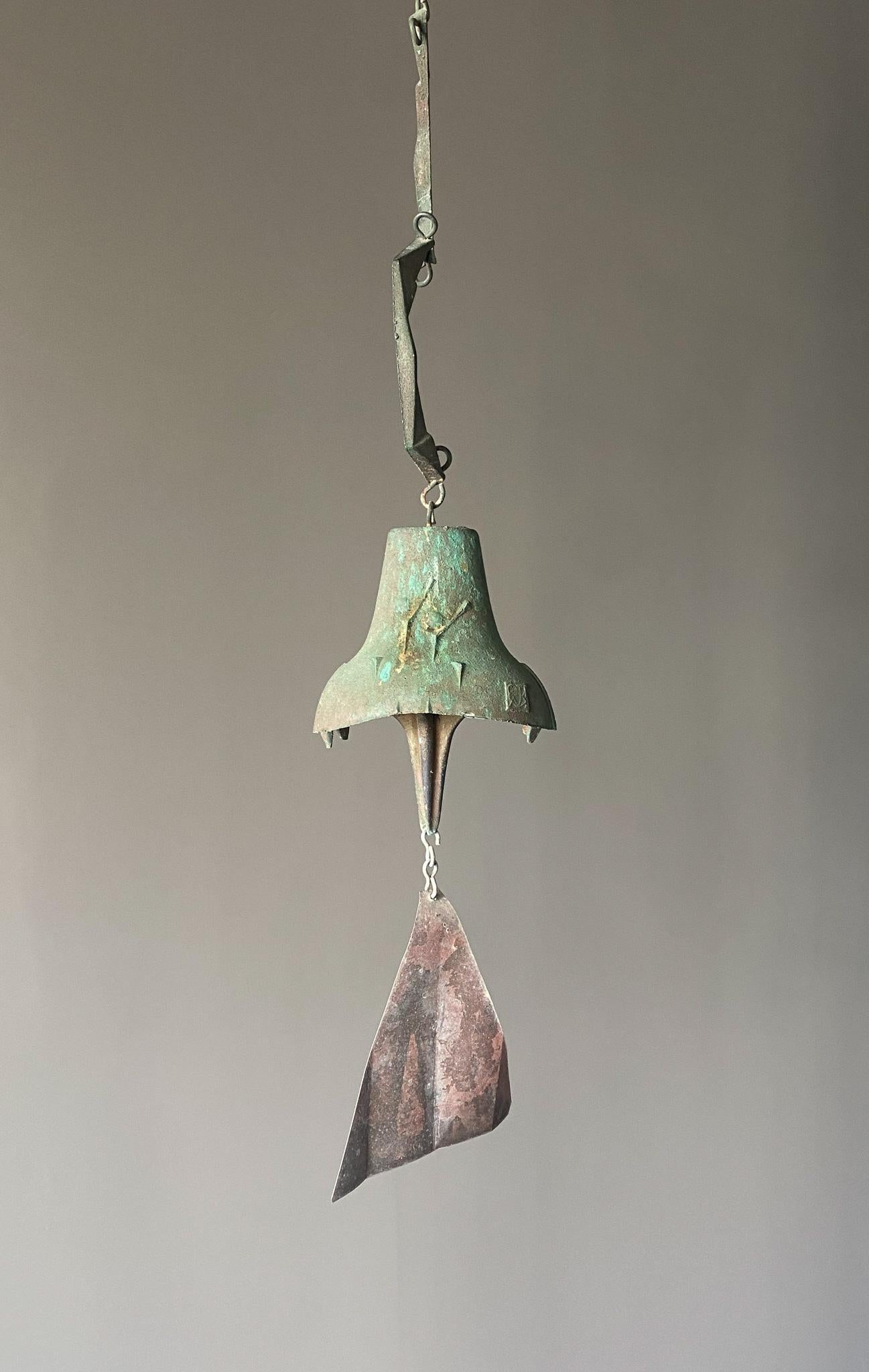 Paolo Soleri Bronze Wind Chime / Bell for Cosanti, 1970's  9