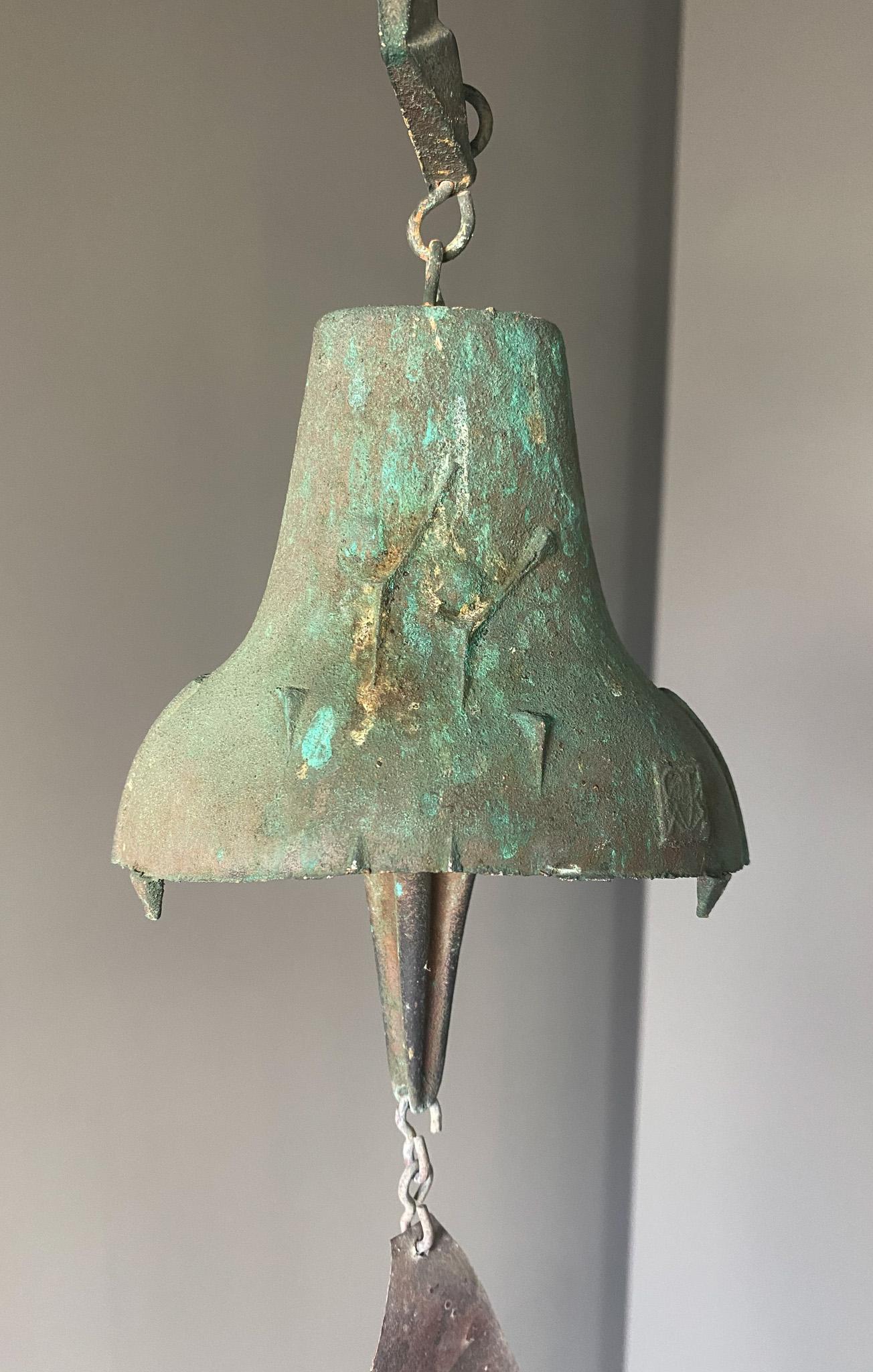 Paolo Soleri Bronze Wind Chime / Bell for Cosanti, 1970's  12