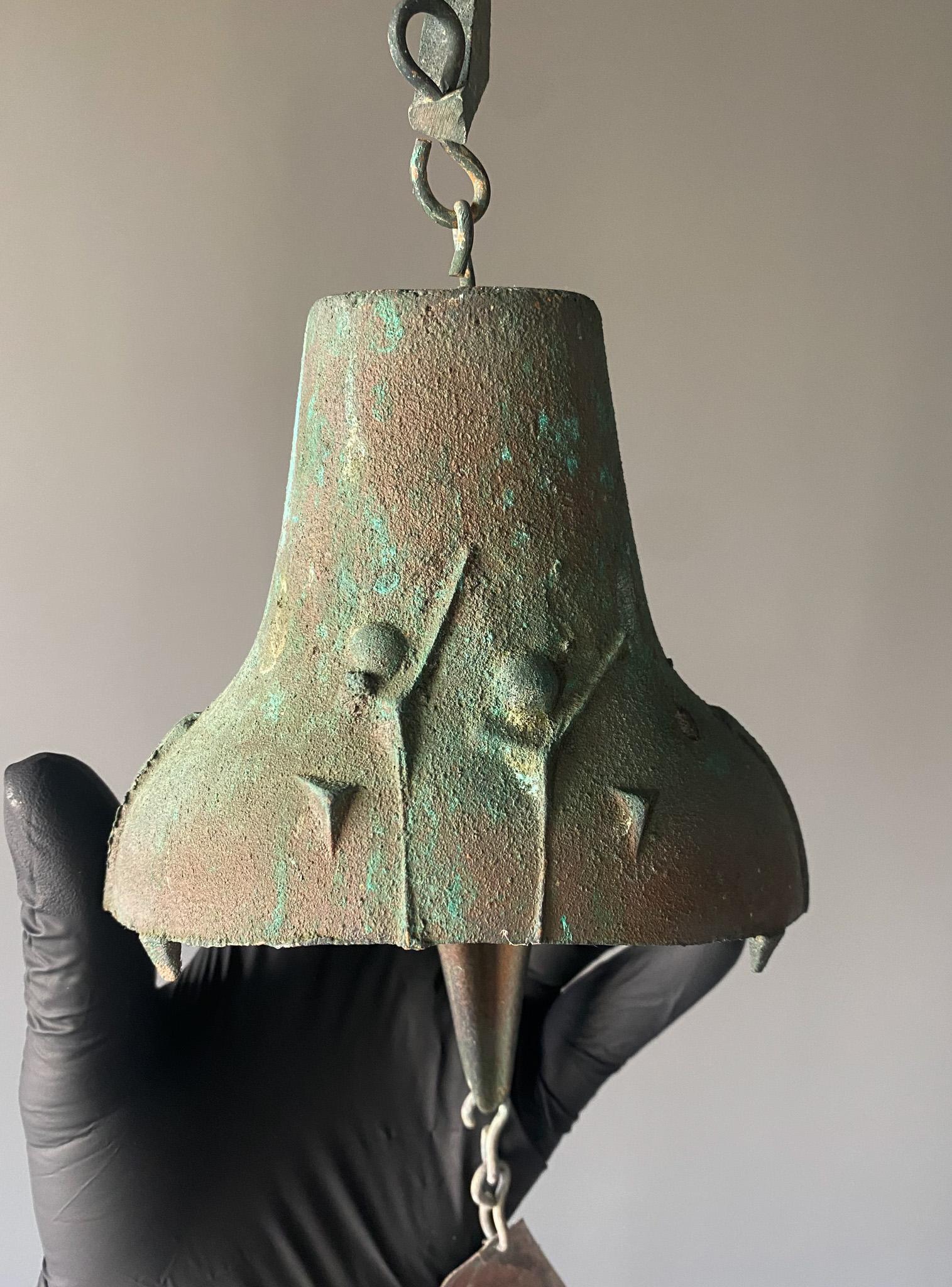 Paolo Soleri Bronze Wind Chime / Bell for Cosanti, 1970's. 