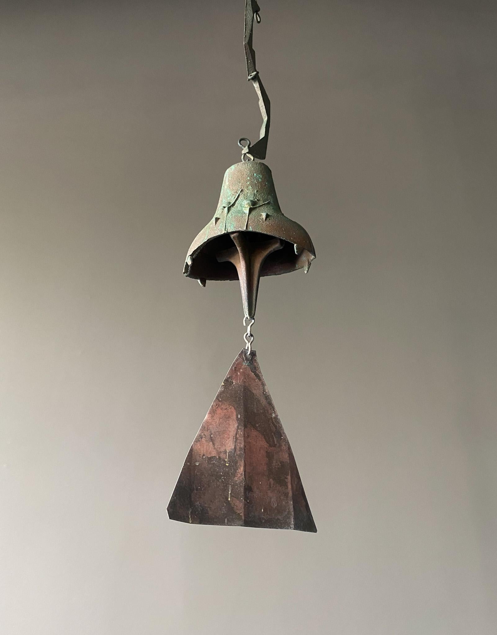 Mid-Century Modern Paolo Soleri Bronze Wind Chime / Bell for Cosanti, 1970's 