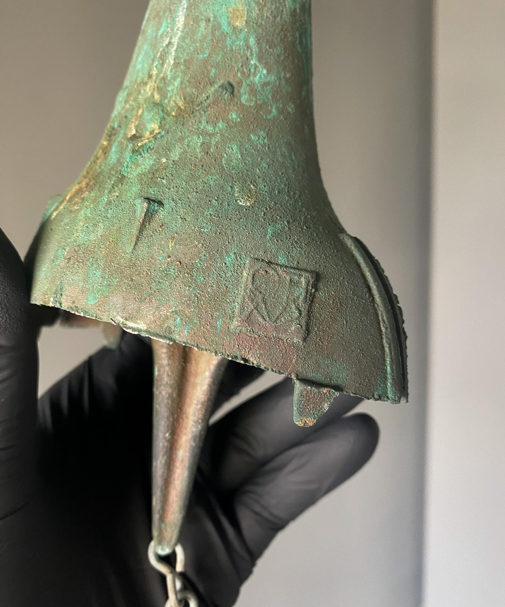 Patinated Paolo Soleri Bronze Wind Chime / Bell for Cosanti, 1970's 