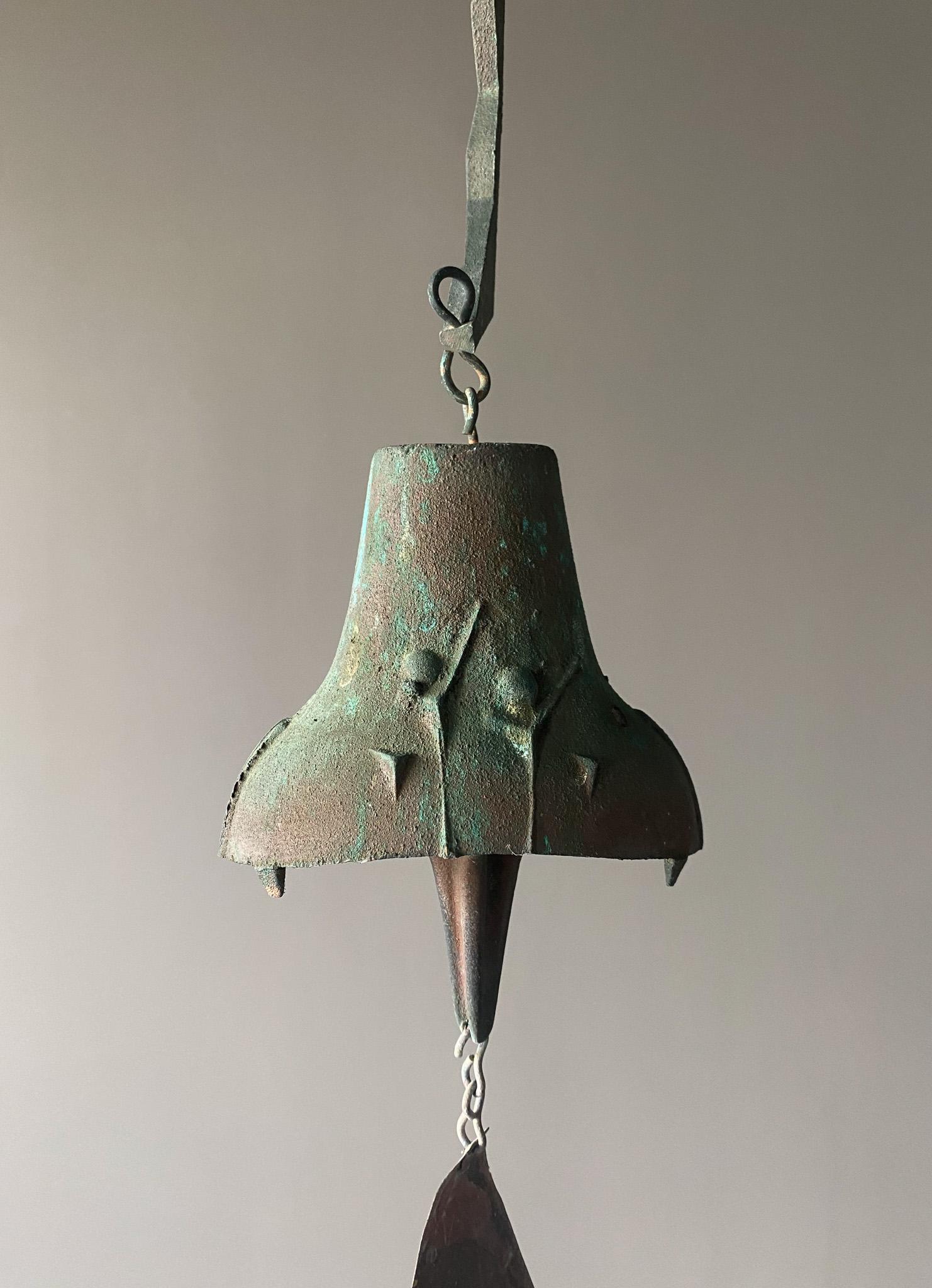 Paolo Soleri Bronze Wind Chime / Bell for Cosanti, 1970's  In Good Condition In Costa Mesa, CA
