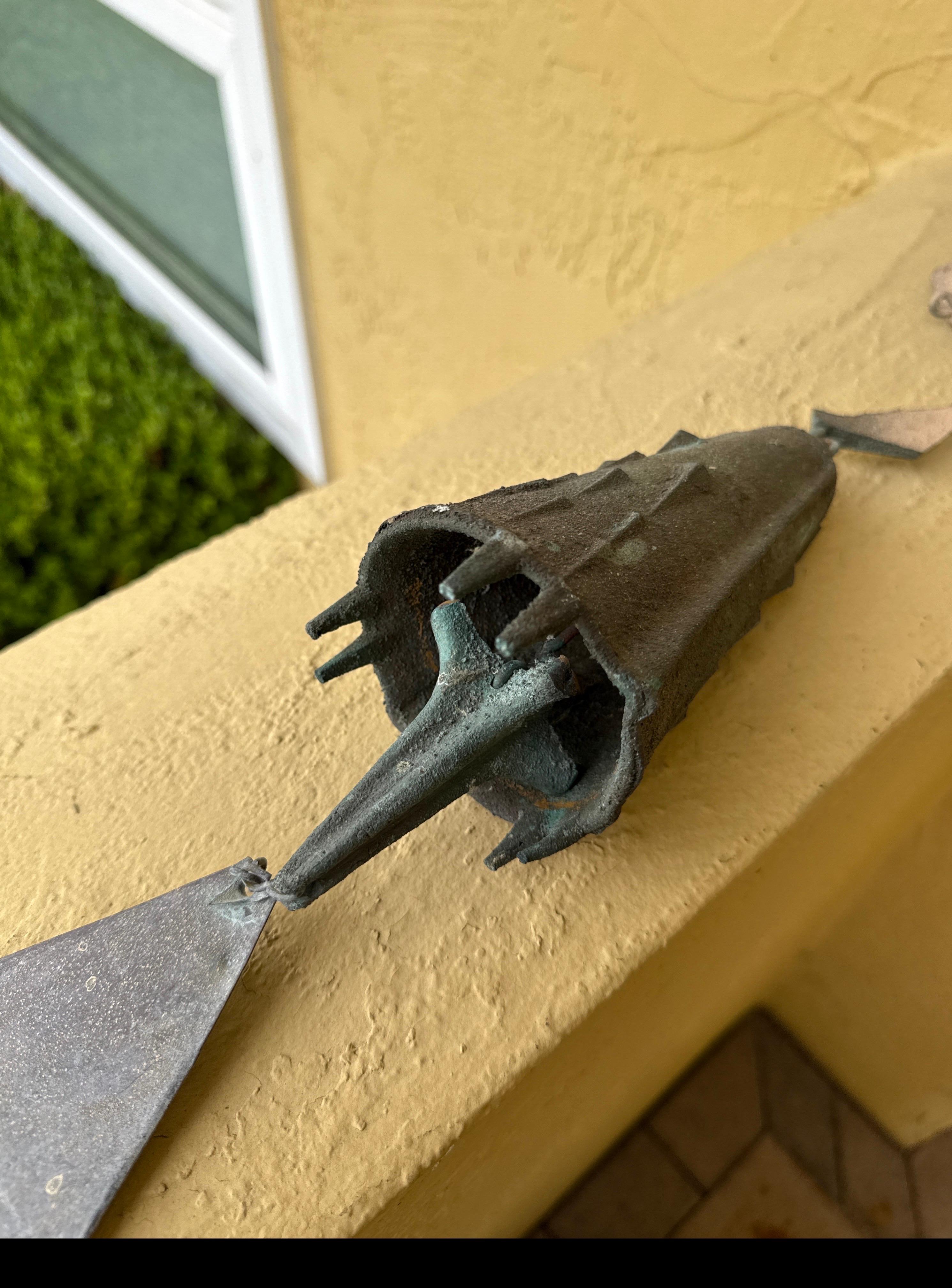 Paolo Soleri Brutalist Cast Bronze Bell Wind Chime from Cosanti For Sale 8