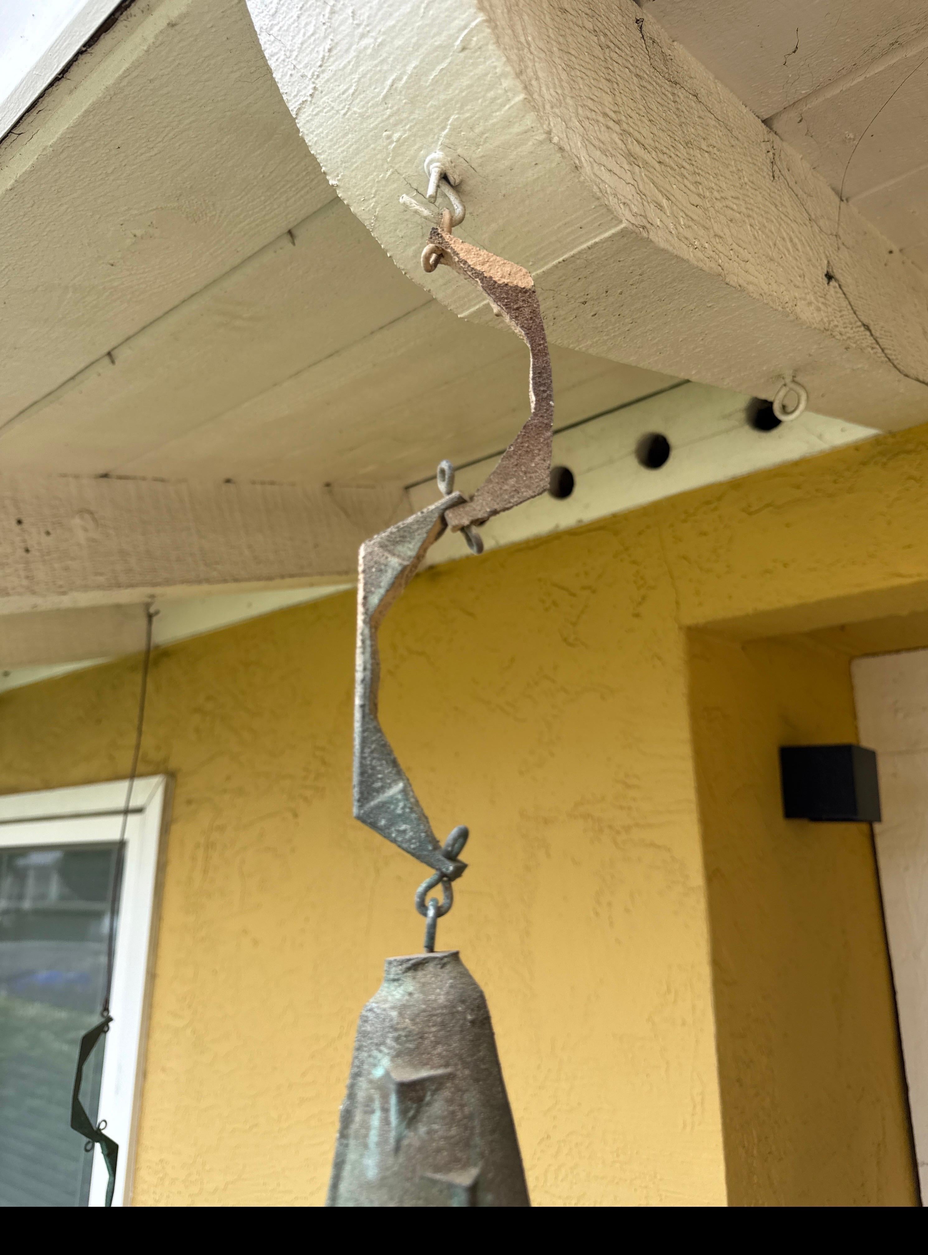 20th Century Paolo Soleri Brutalist Cast Bronze Bell Wind Chime from Cosanti For Sale