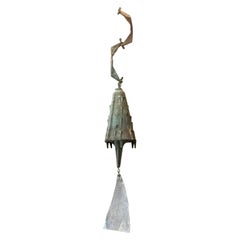 Paolo Soleri Brutalist Cast Bronze Bell Wind Chime from Cosanti