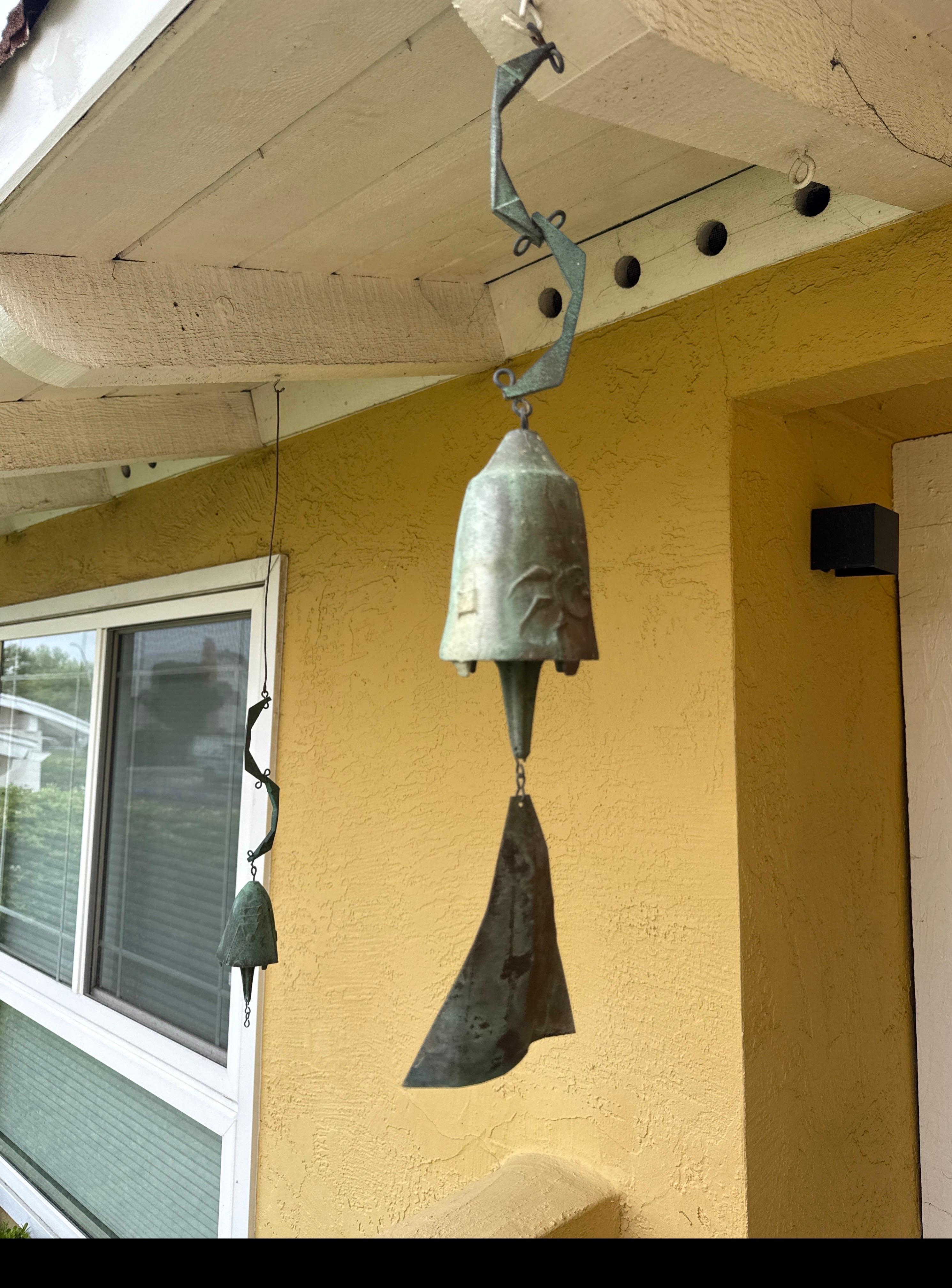 20th Century Paolo Soleri Cast Bronze Wind Chime Garden Bell For Sale