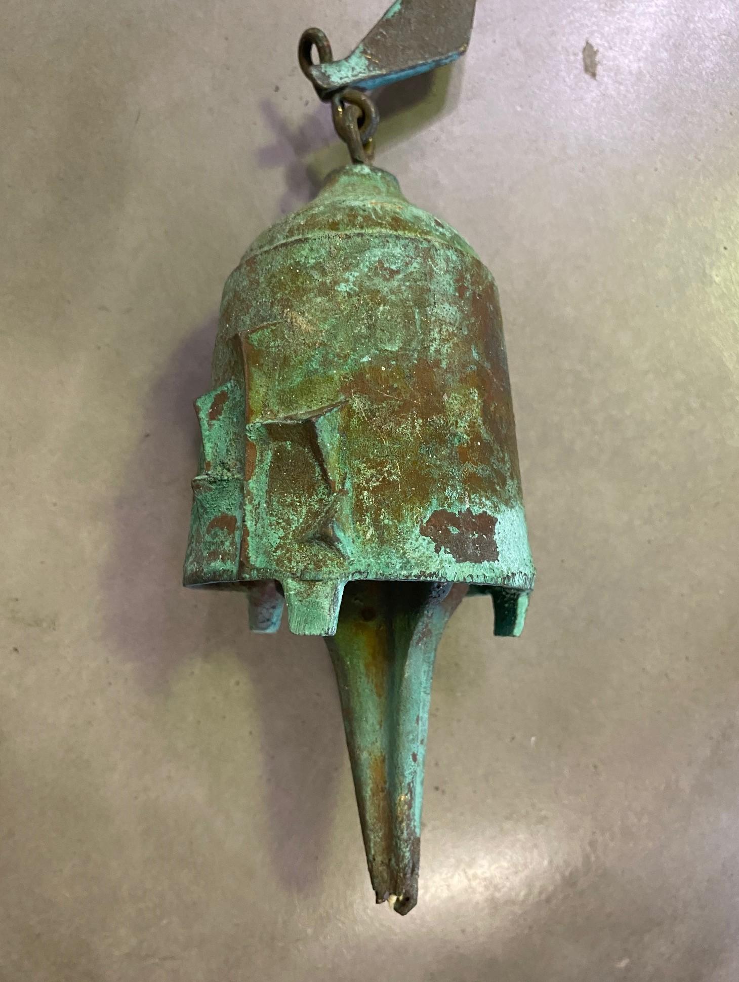 Paolo Soleri Cosanti Arcosanti Cast Bronze Brutalist Wind Chime/ Wind Bell 4