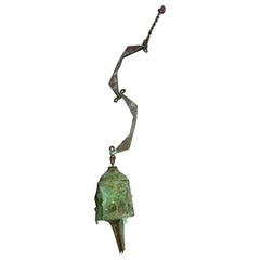 Retro Paolo Soleri Cosanti Arcosanti Cast Bronze Brutalist Wind Chime/ Wind Bell