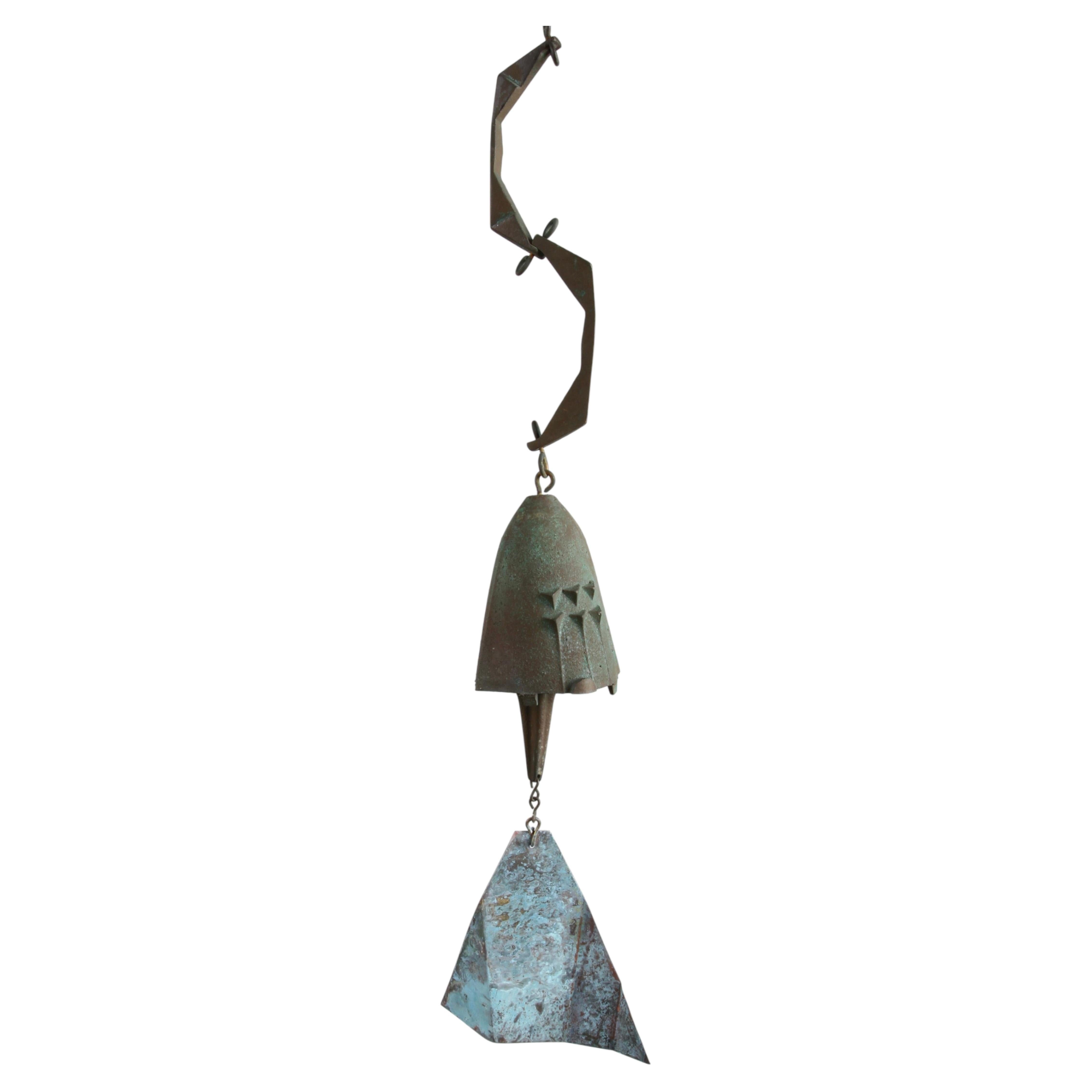 Paolo Soleri Cosanti Studio Bronze Architectural Wind Chime Bell (23.25" H)