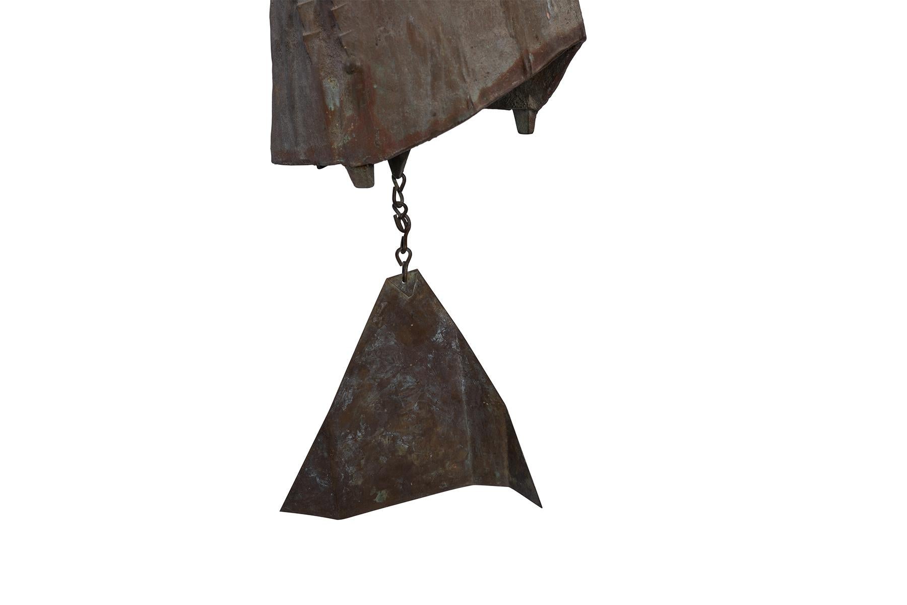 American Paolo Soleri Early Bronze 1970's Bell For Sale