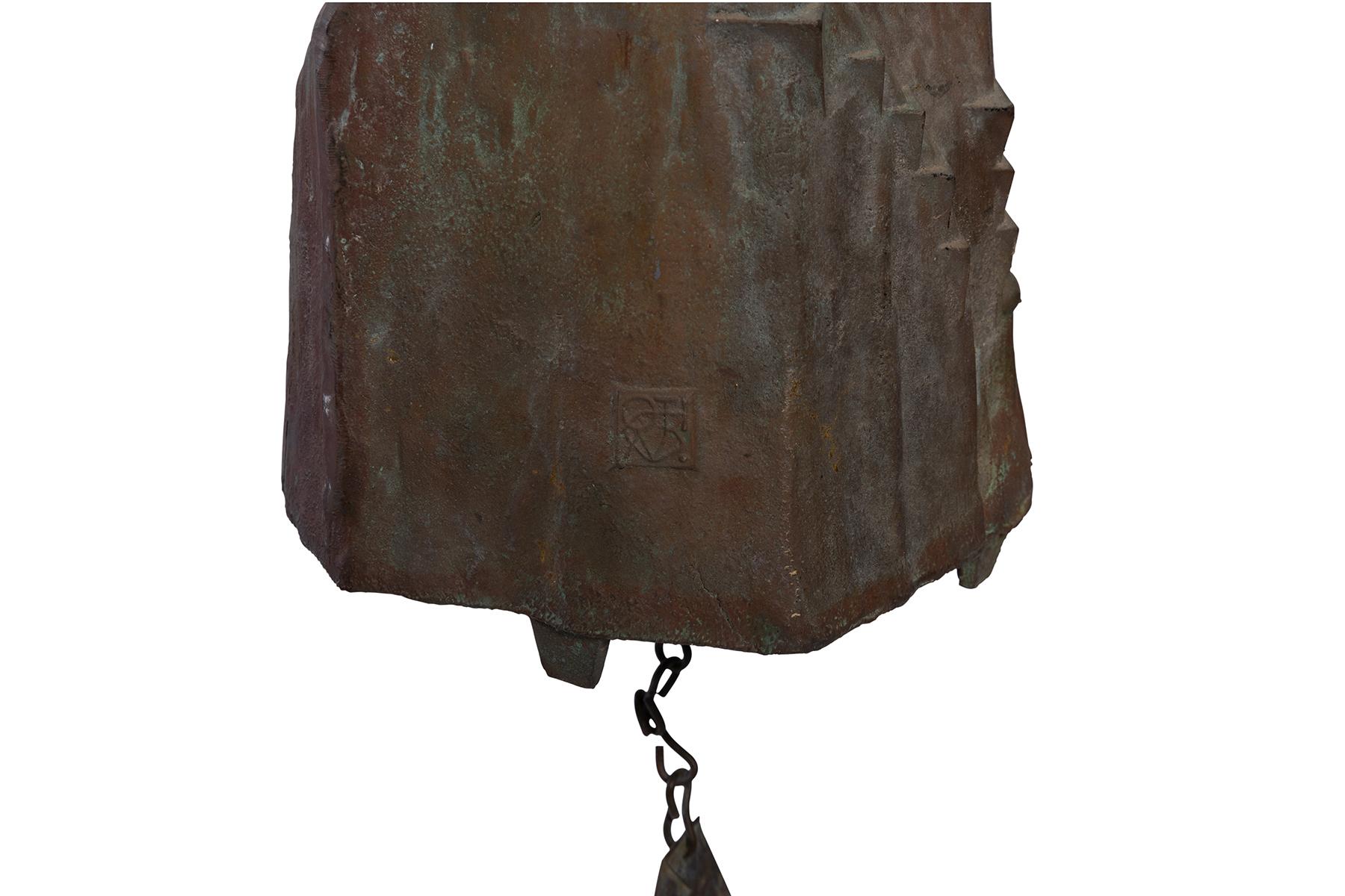 Paolo Soleri Early Bronze 1970's Bell In Good Condition For Sale In Phoenix, AZ