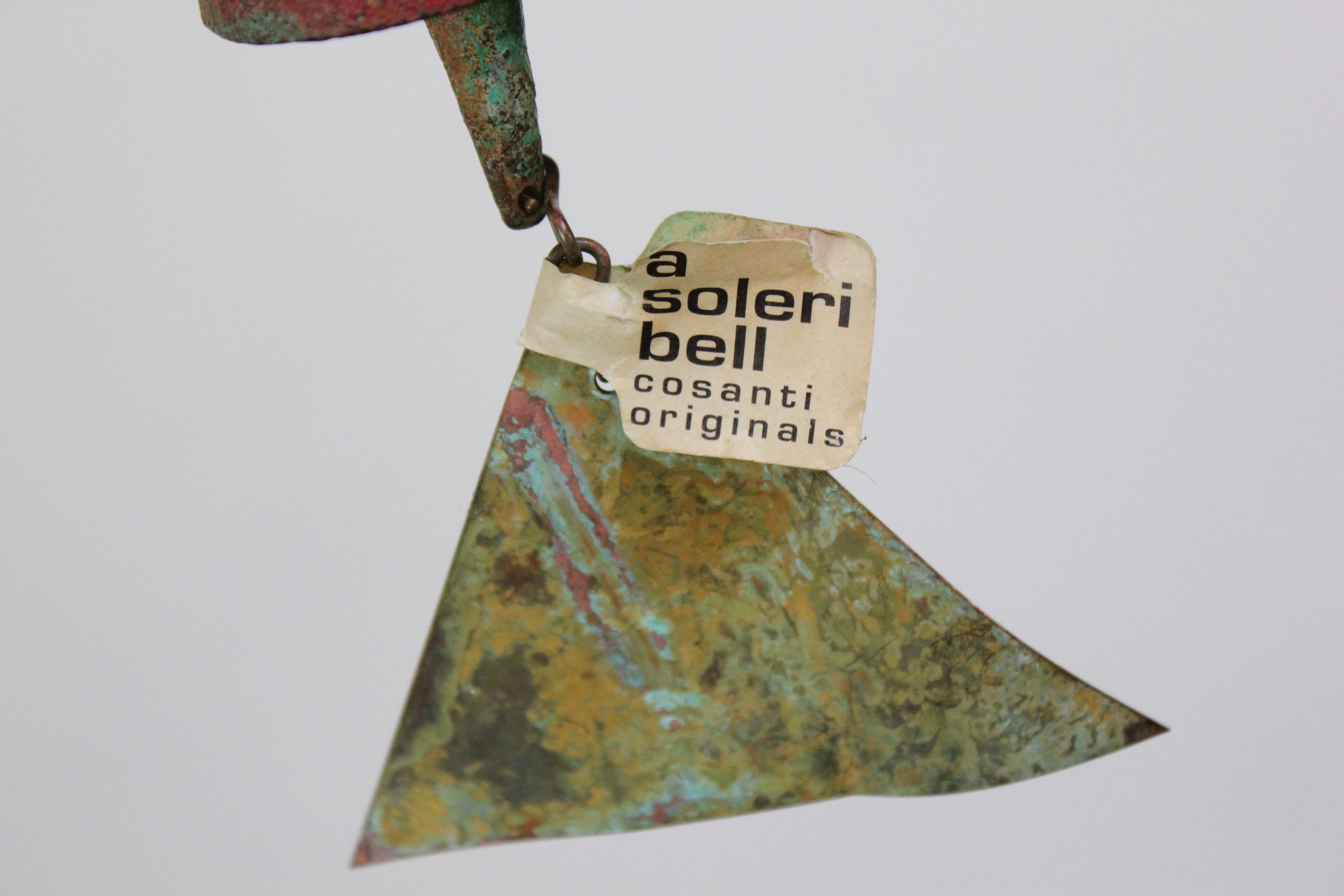 Paolo Soleri for Arconsanti Vintage Multi-Color Bronze Bell / Wind Chime 11