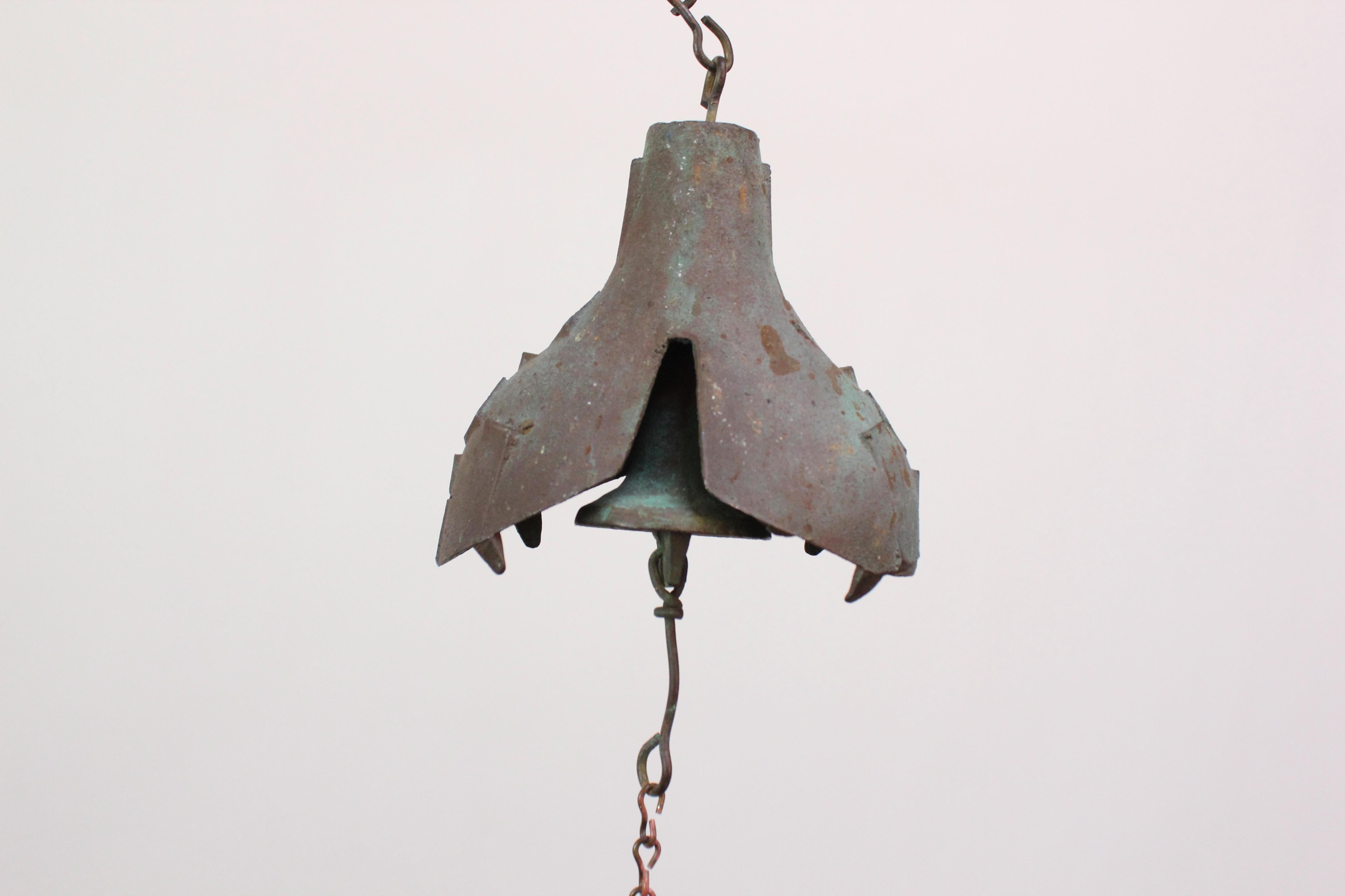 Cast Paolo Soleri for Arconsanti Vintage Multi-Color Bronze Bell / Wind Chime
