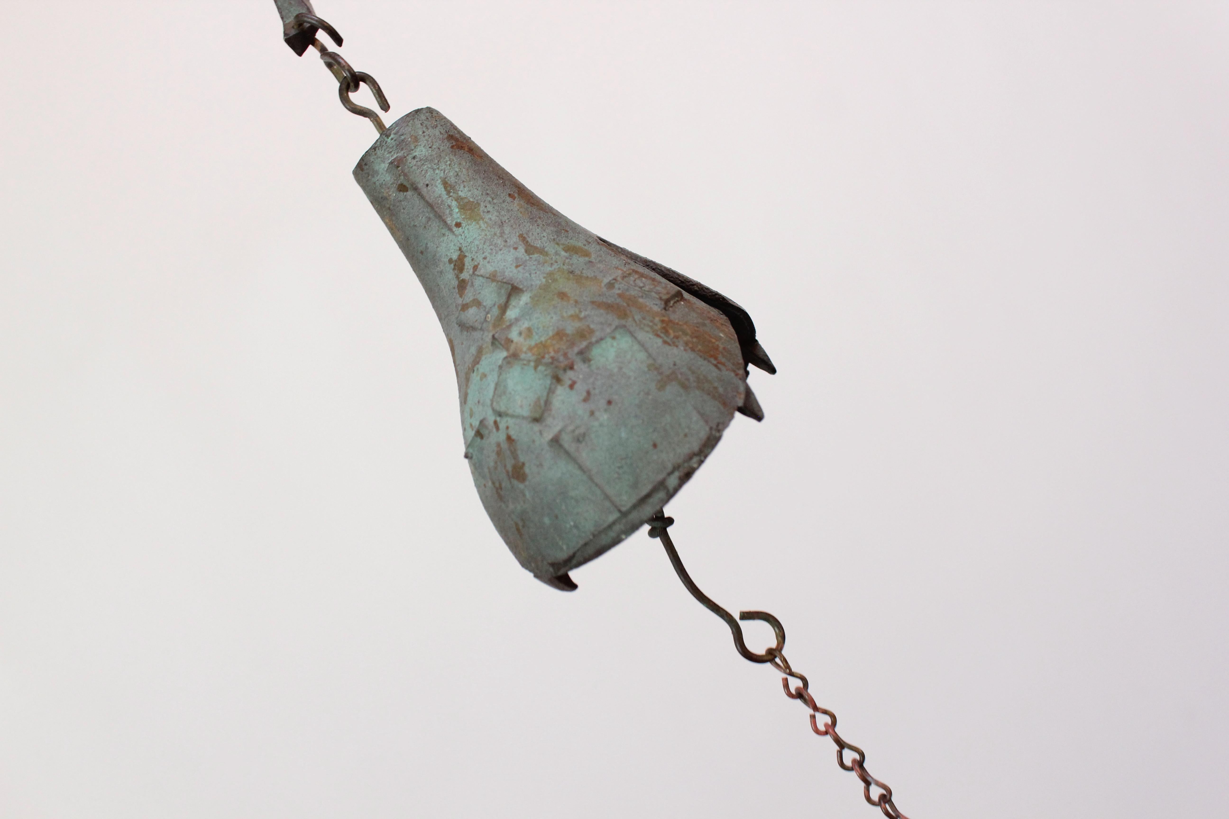 Mid-20th Century Paolo Soleri for Arconsanti Vintage Multi-Color Bronze Bell / Wind Chime