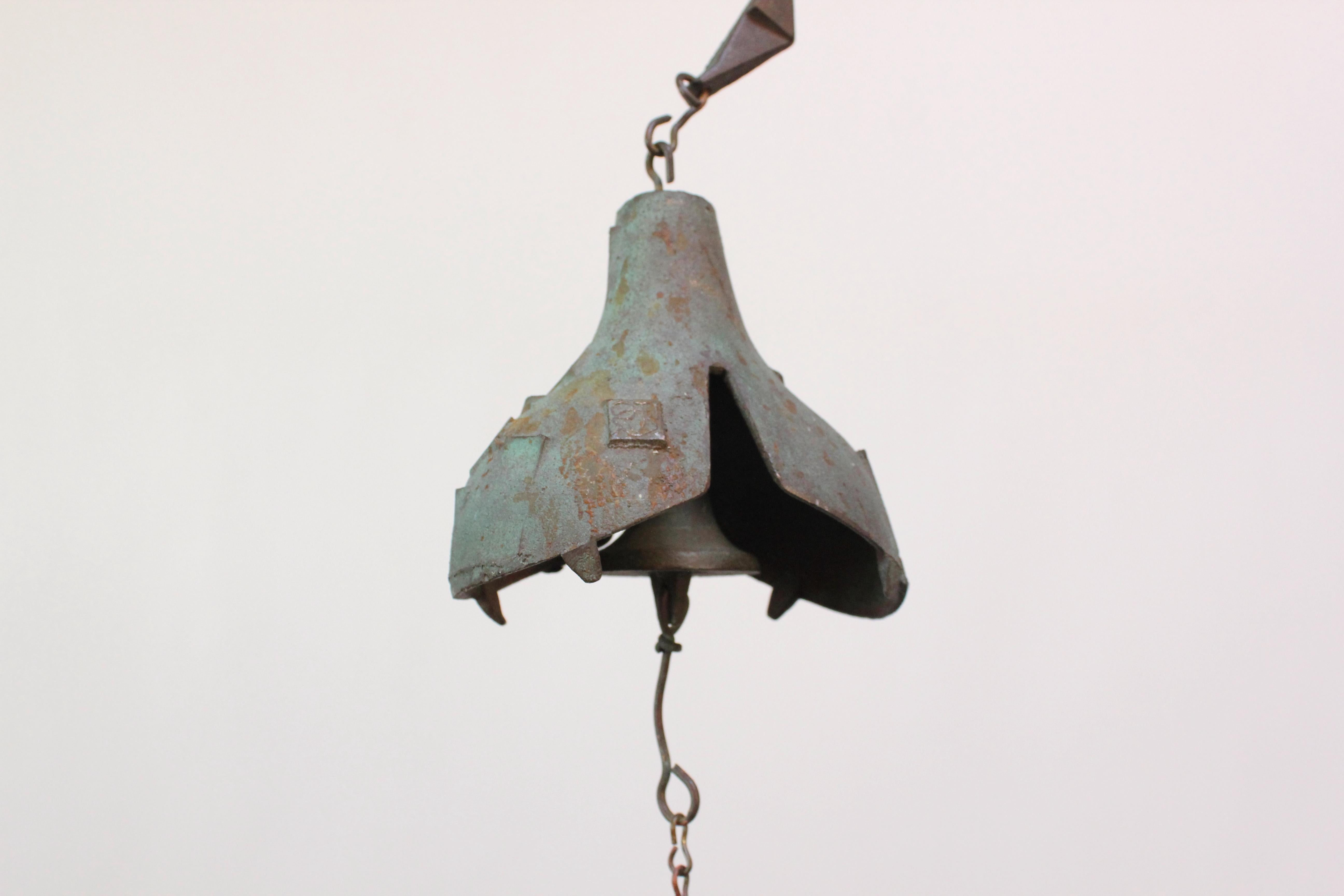 Paolo Soleri for Arconsanti Vintage Multi-Color Bronze Bell / Wind Chime 2