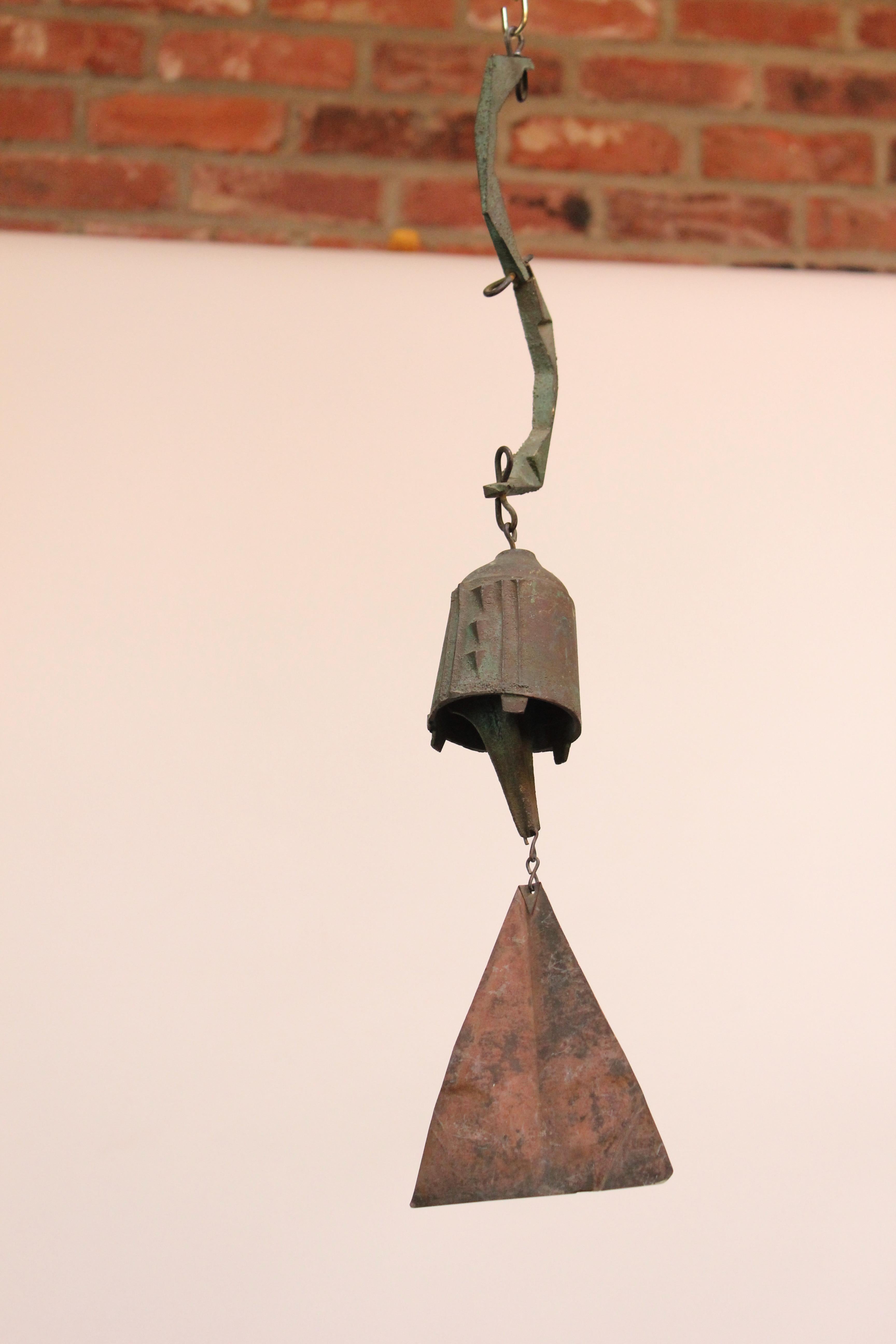 American Paolo Soleri for Arconsanti Vintage Patinated Bronze Bell / Wind Chime