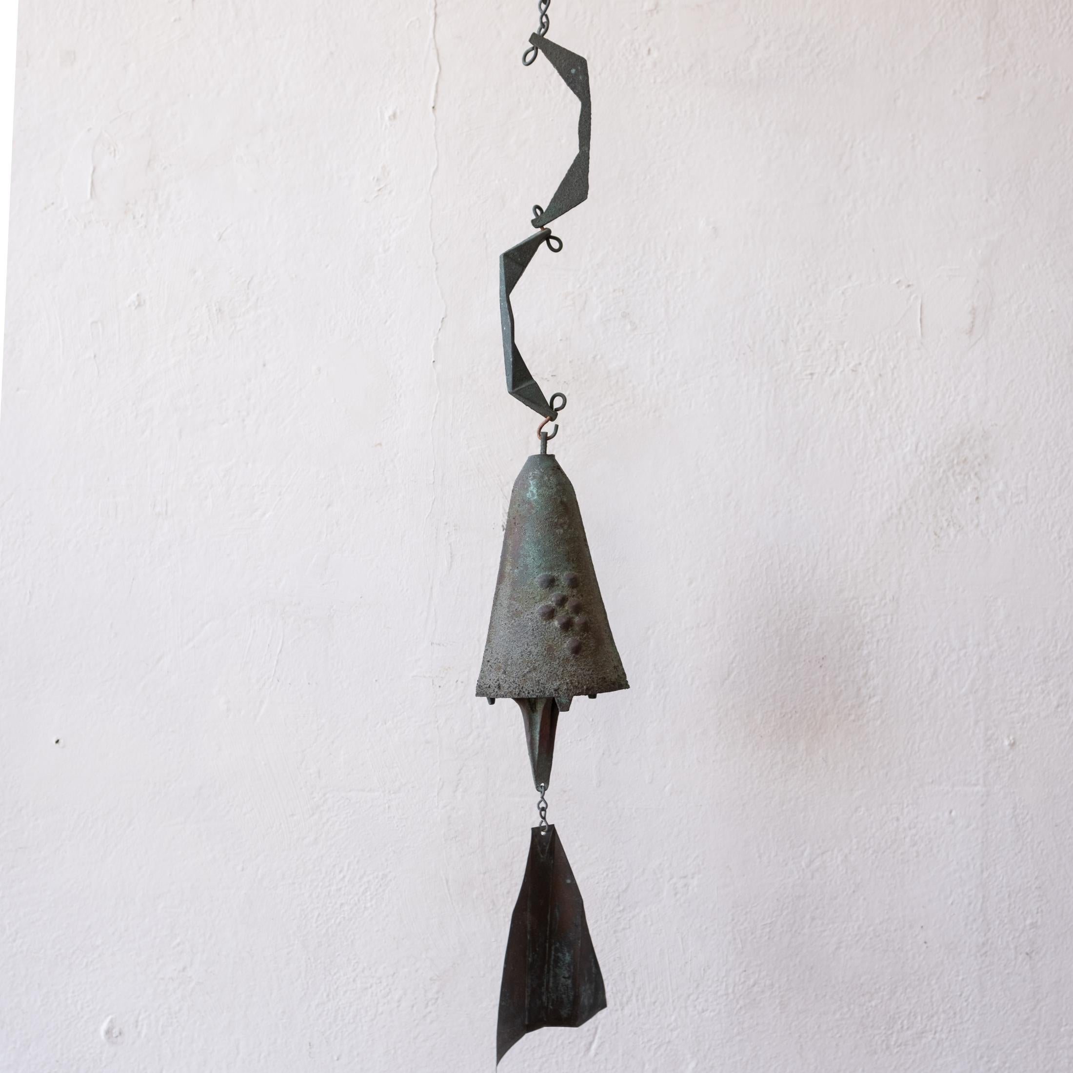 Paolo Soleri Hanging Bronze Bell 1960s 4